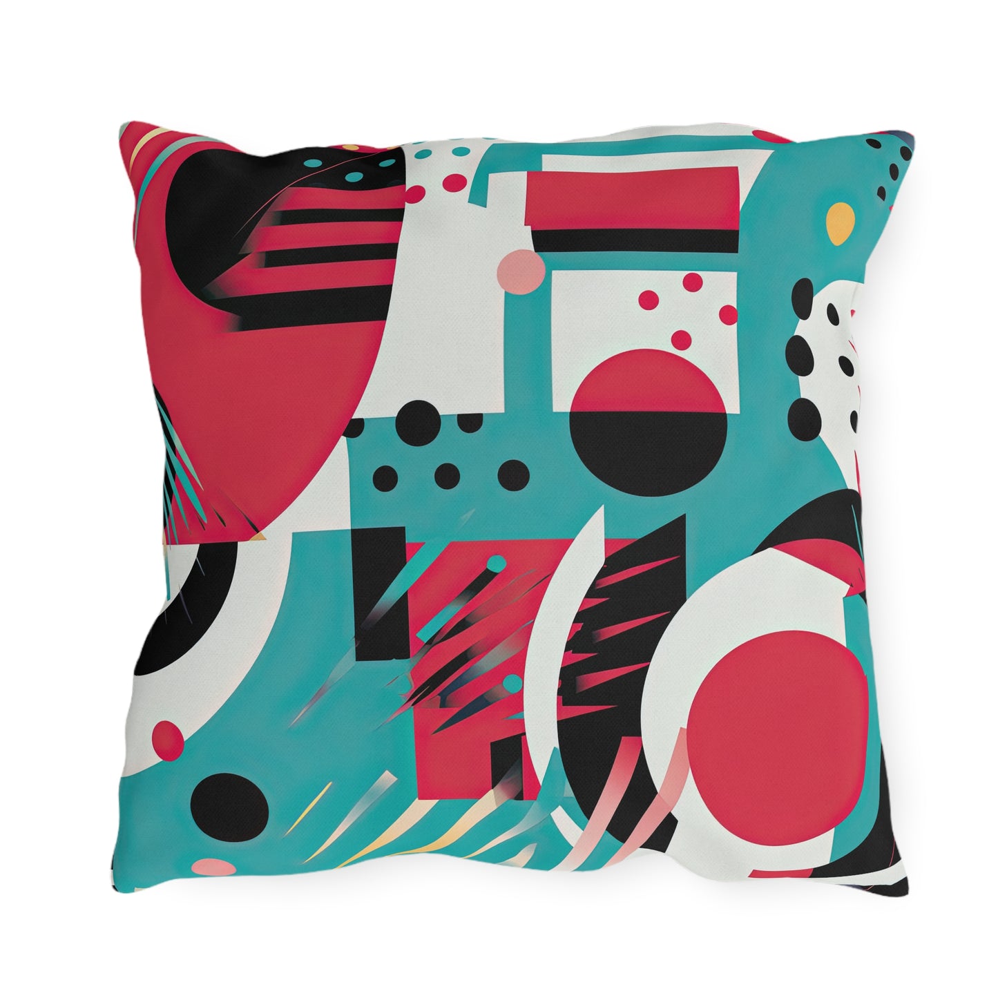 Chromatic Flux. Bold Avant-Garde Outdoor Pillows