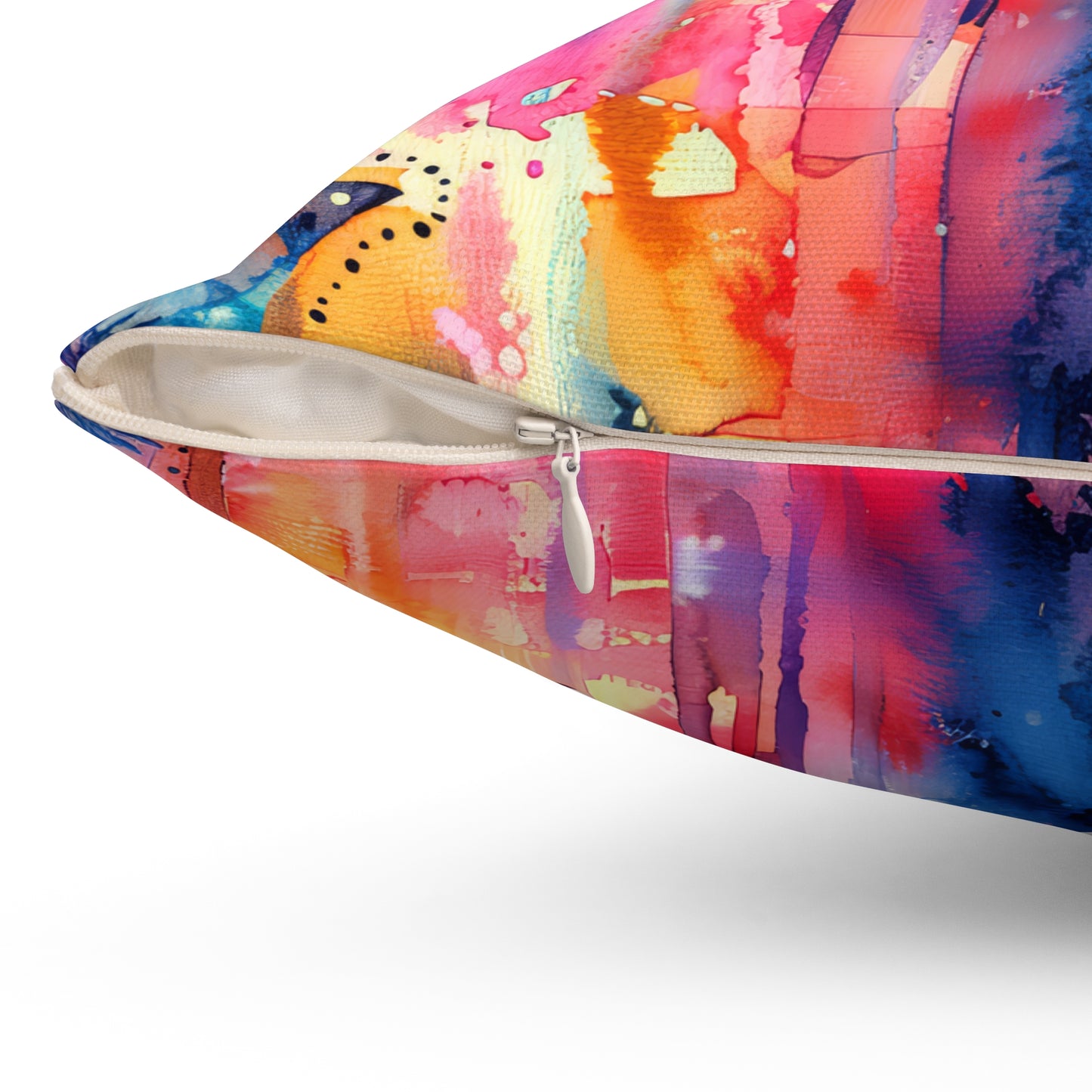 Chromatic Protector Hamsa- Decorative Spun Polyester Cushion