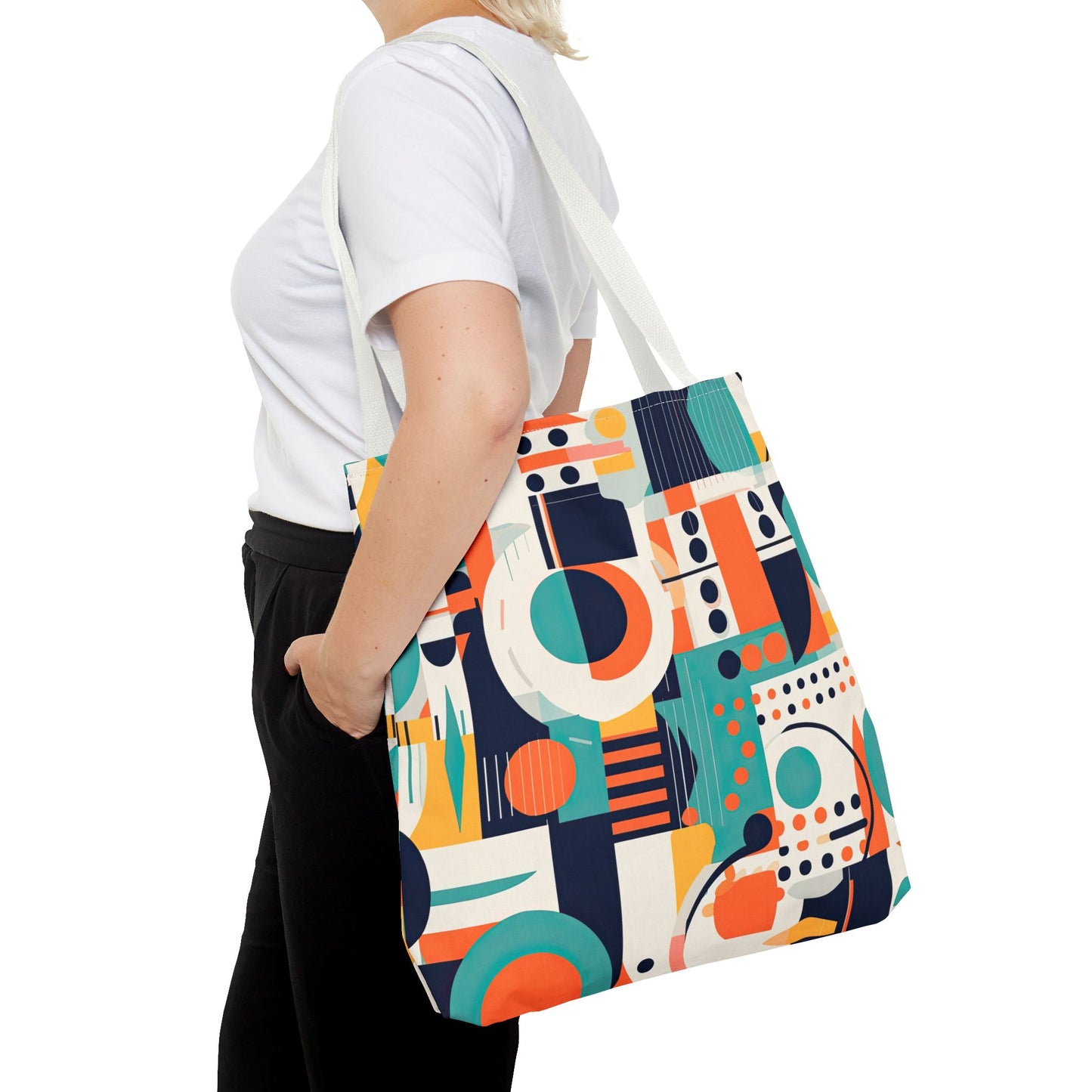 Echoes of the Analog Future. Tote Bag for Everyday Use