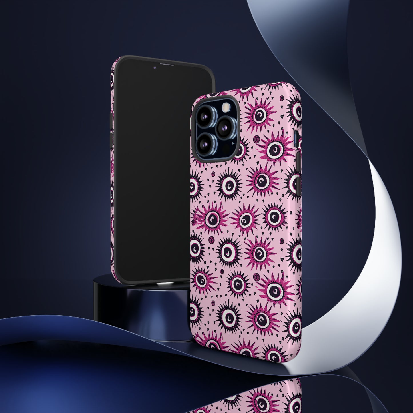 Evil Pink Eye. Evil eye Inspired phone case. – Artistic Expression Meets ProtectionTough Cases