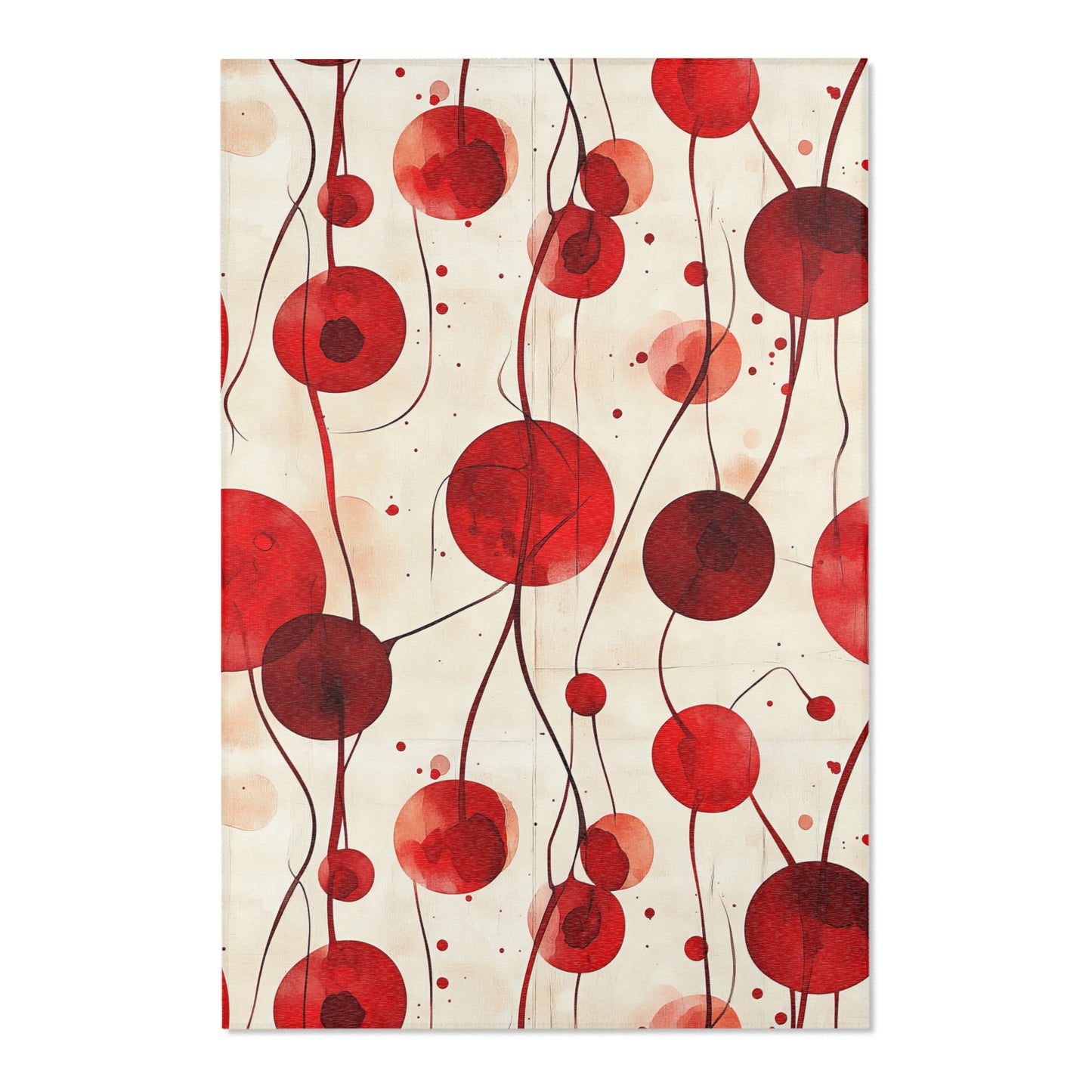Vintage Cherry. Area Rug - Stylish Home Décor for Living Room & Bedroom