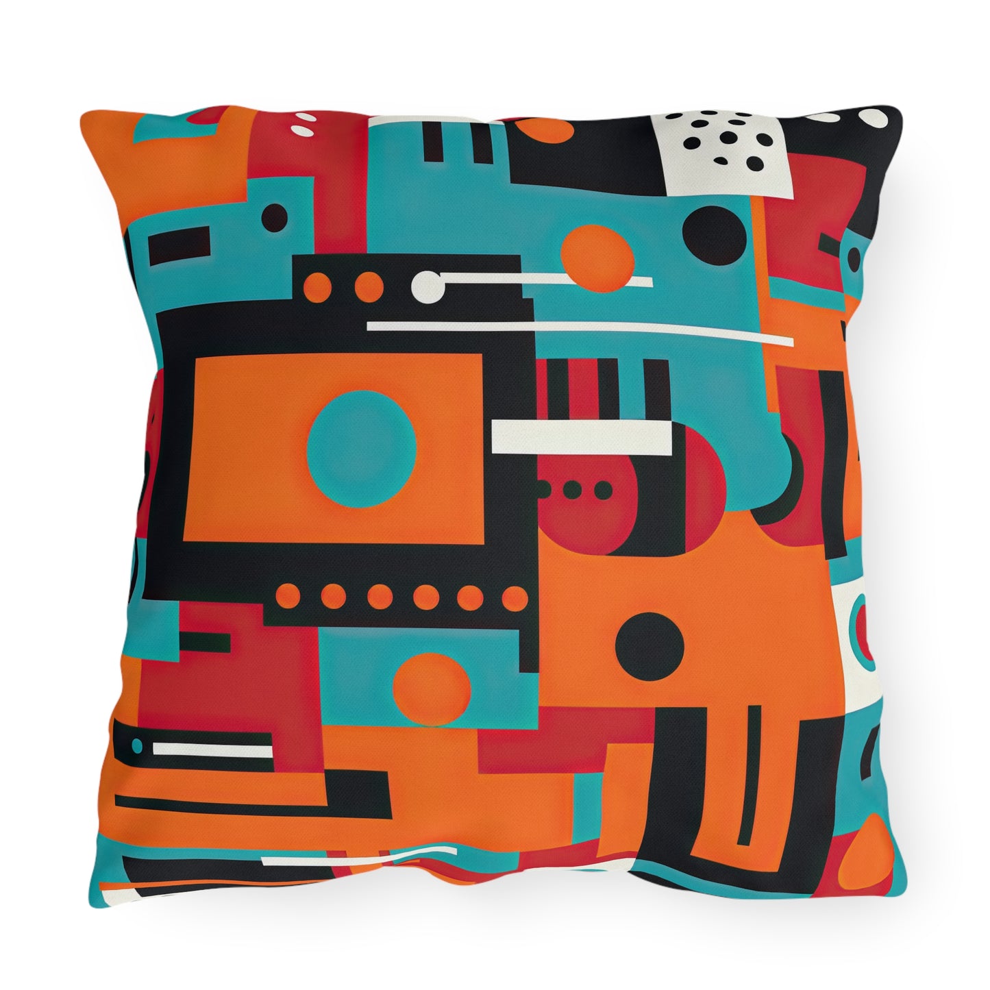 Quantum Reverie. Retro Avant-Garde Outdoor Pillows