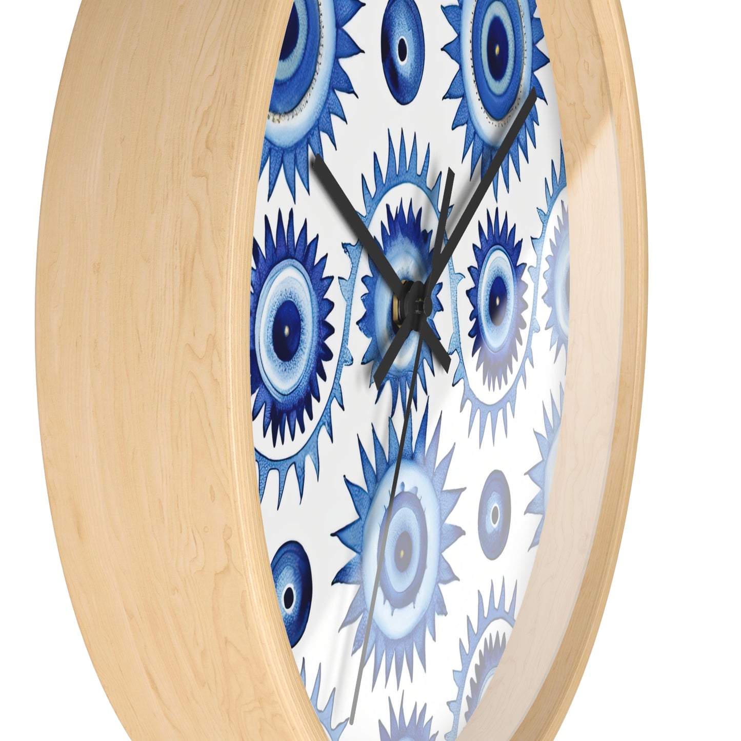 Spectral Watcher. Beholder. Artful Evil Eye Wall Clock – Timekeeping with Protective MeaningWall Clock.