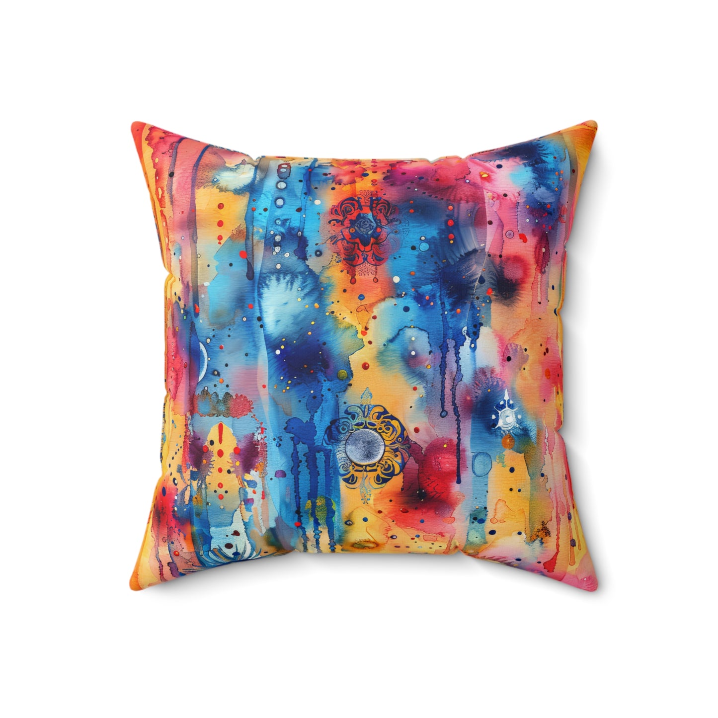 Hamsa bright Aura- Decorative Spun Polyester Cushion