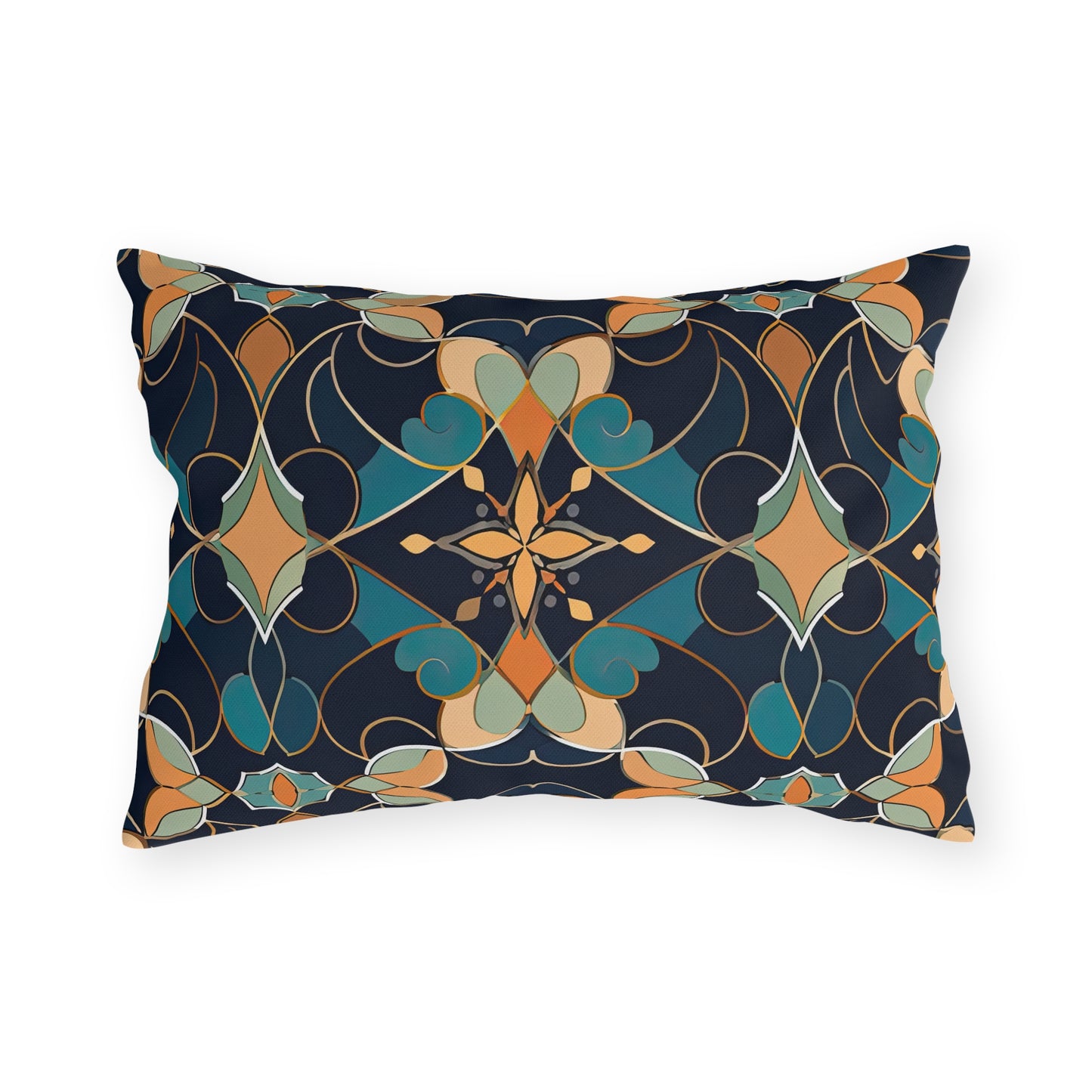 Moroccan Midnight . Outdoor Pillows