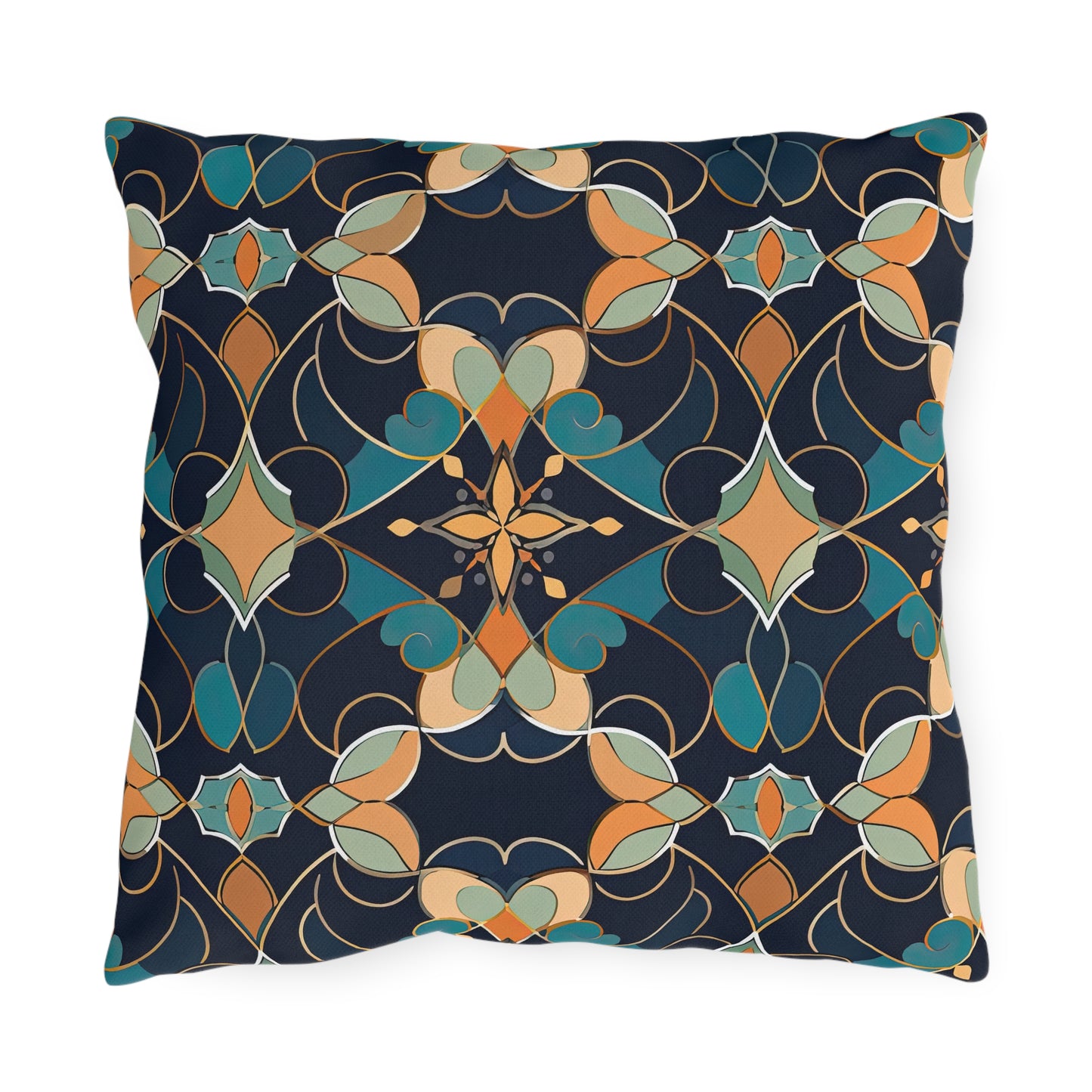 Moroccan Midnight . Outdoor Pillows