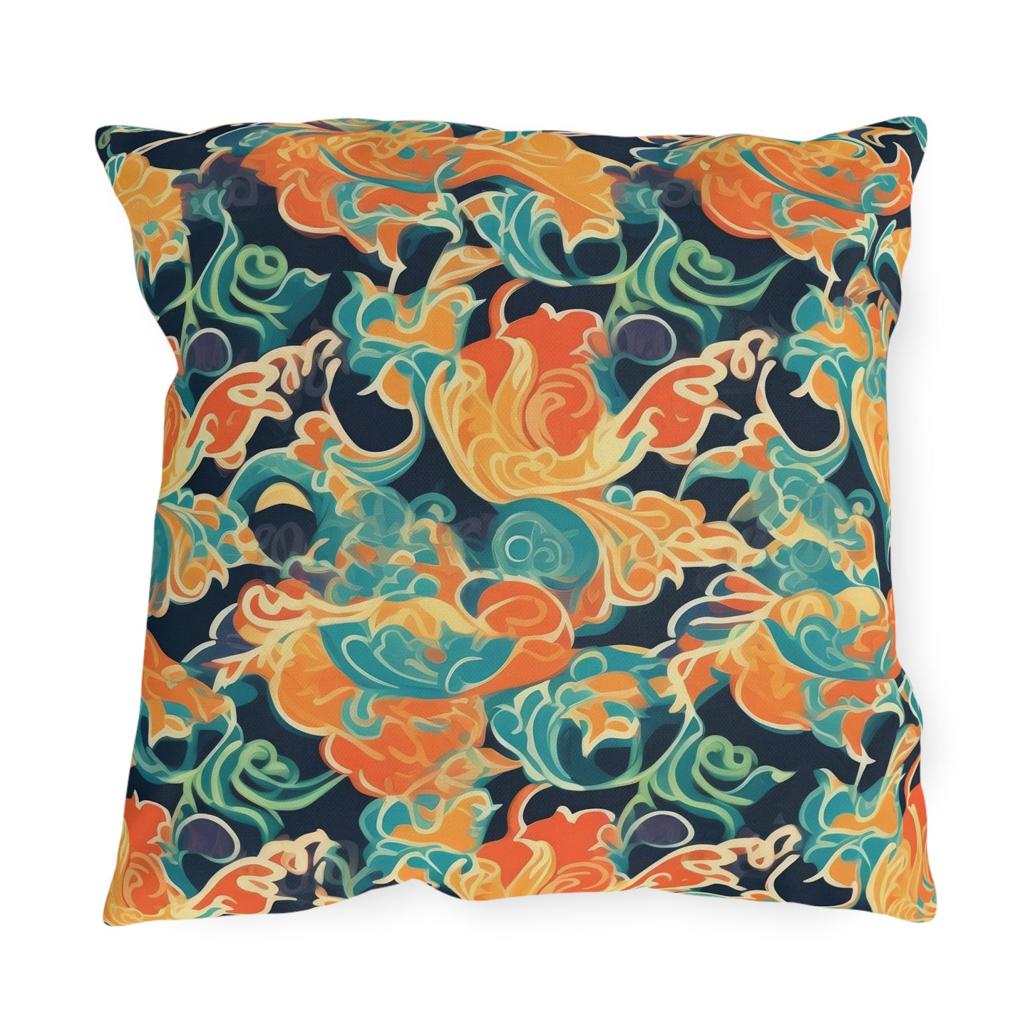 Tangerine Twilight Tapestry .Outdoor Pillows