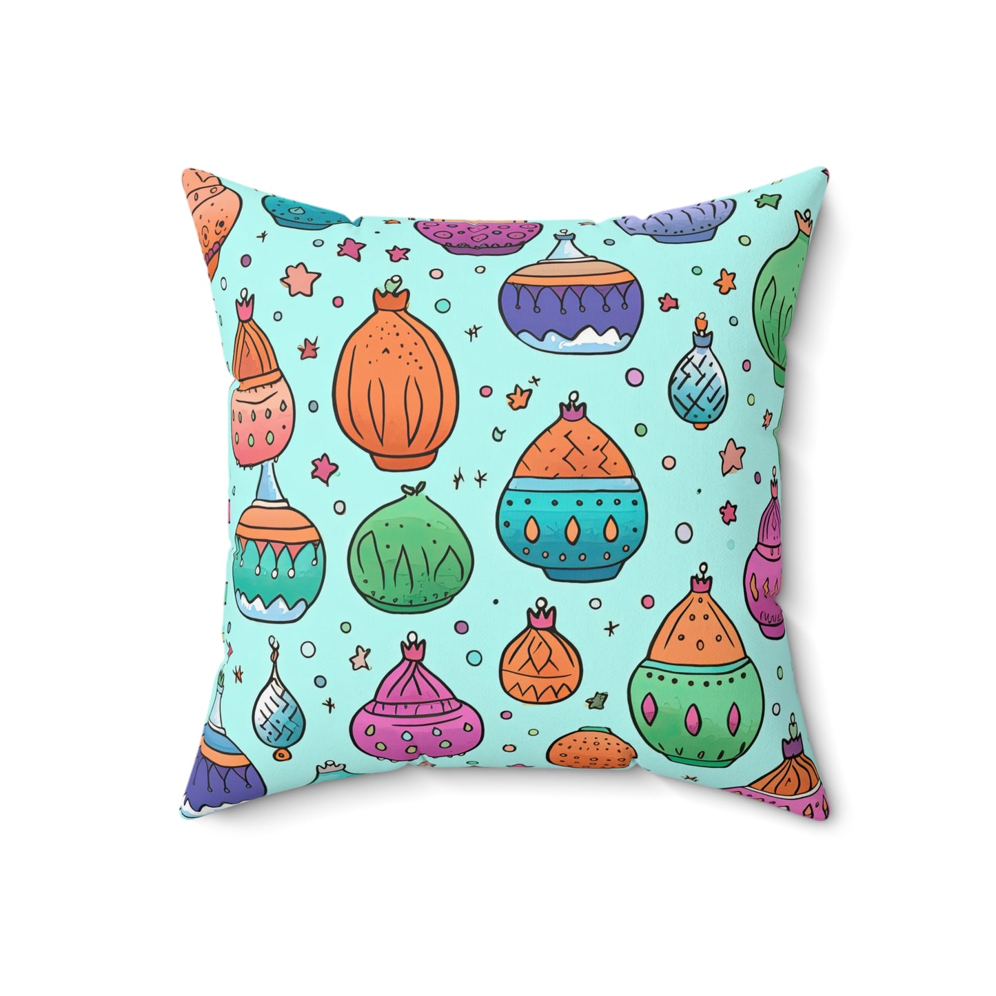 Nomad's Nirvana Nocturne. Spun Polyester Square Pillow