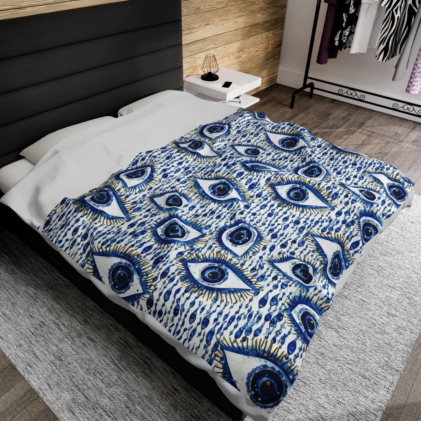 Mystic Glare. Velveteen Plush Blanket.