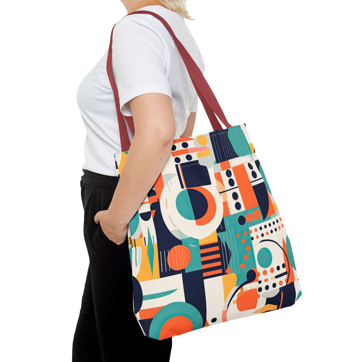 Echoes of the Analog Future. Tote Bag for Everyday Use