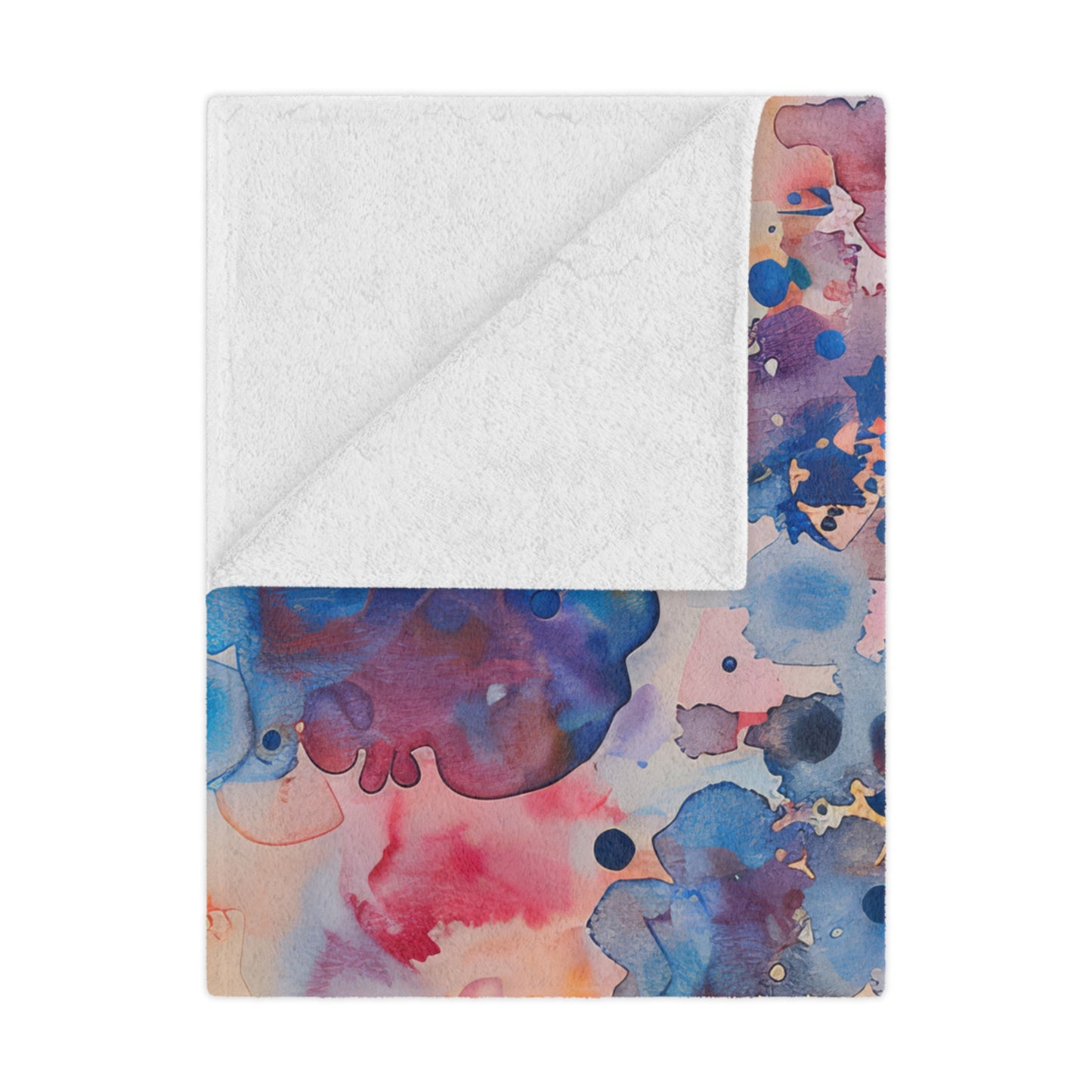 Hamsa Spectrum-topaz. Cozy Artistic Microfiber Blanket.
