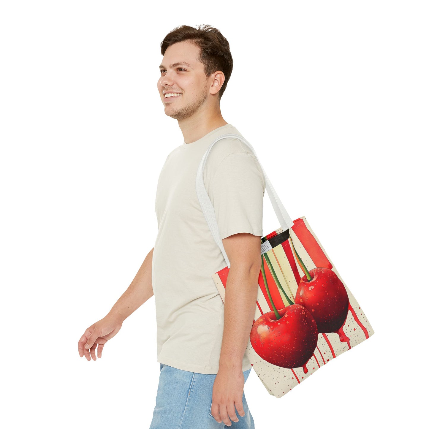 Cherry Drip. Tote Bag for Everyday Use