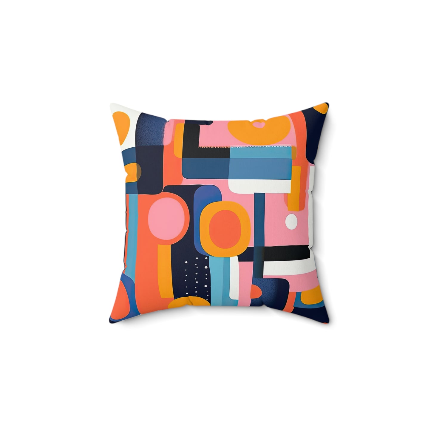 Etheric Elegance. Nostalgia Meets Future Spun Polyester Square Pillow