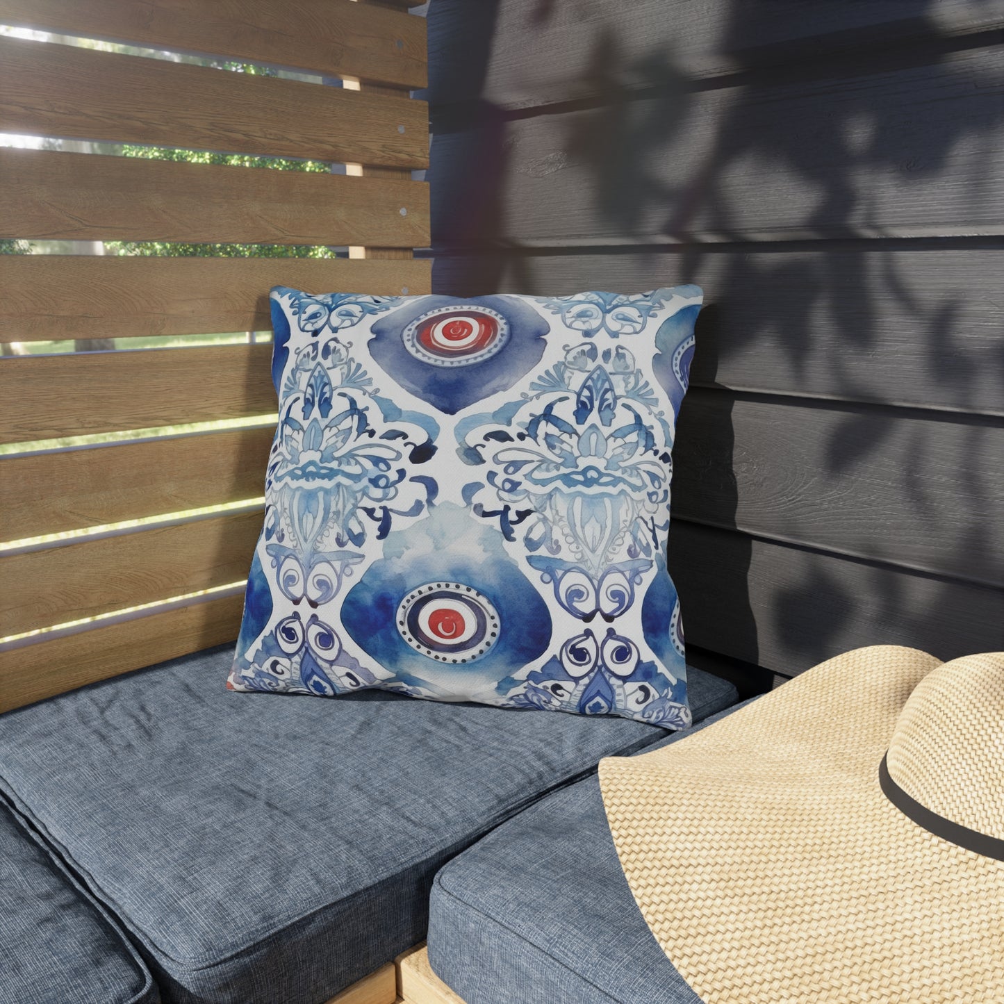 Hand Of Envy. Outdoor Pillows