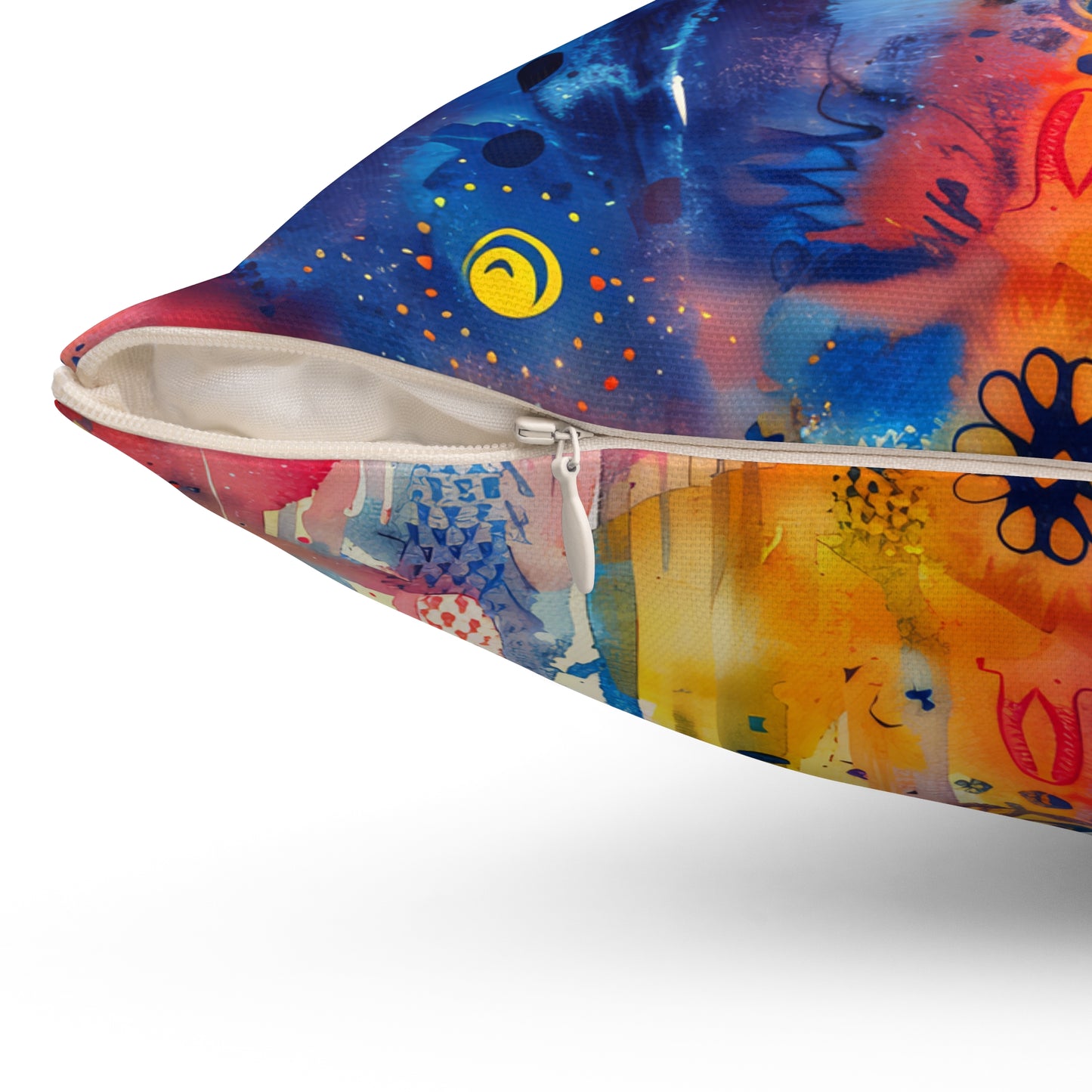 Rainbow Shield. Decorative Spun Polyester Cushion