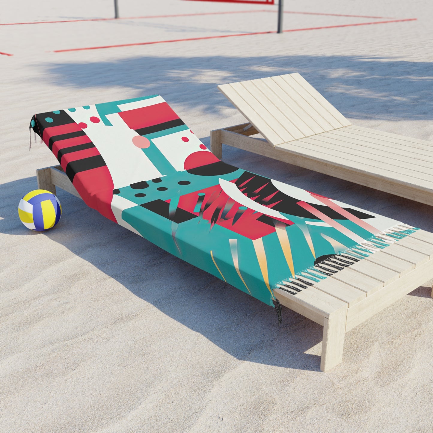 Chromatic Flux. Bold Avant-Garde Boho Beach Cloth.