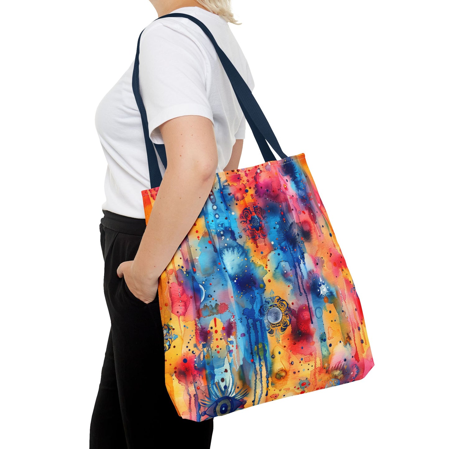 Hamsa bright Aura. Tote Bag for Everyday Use