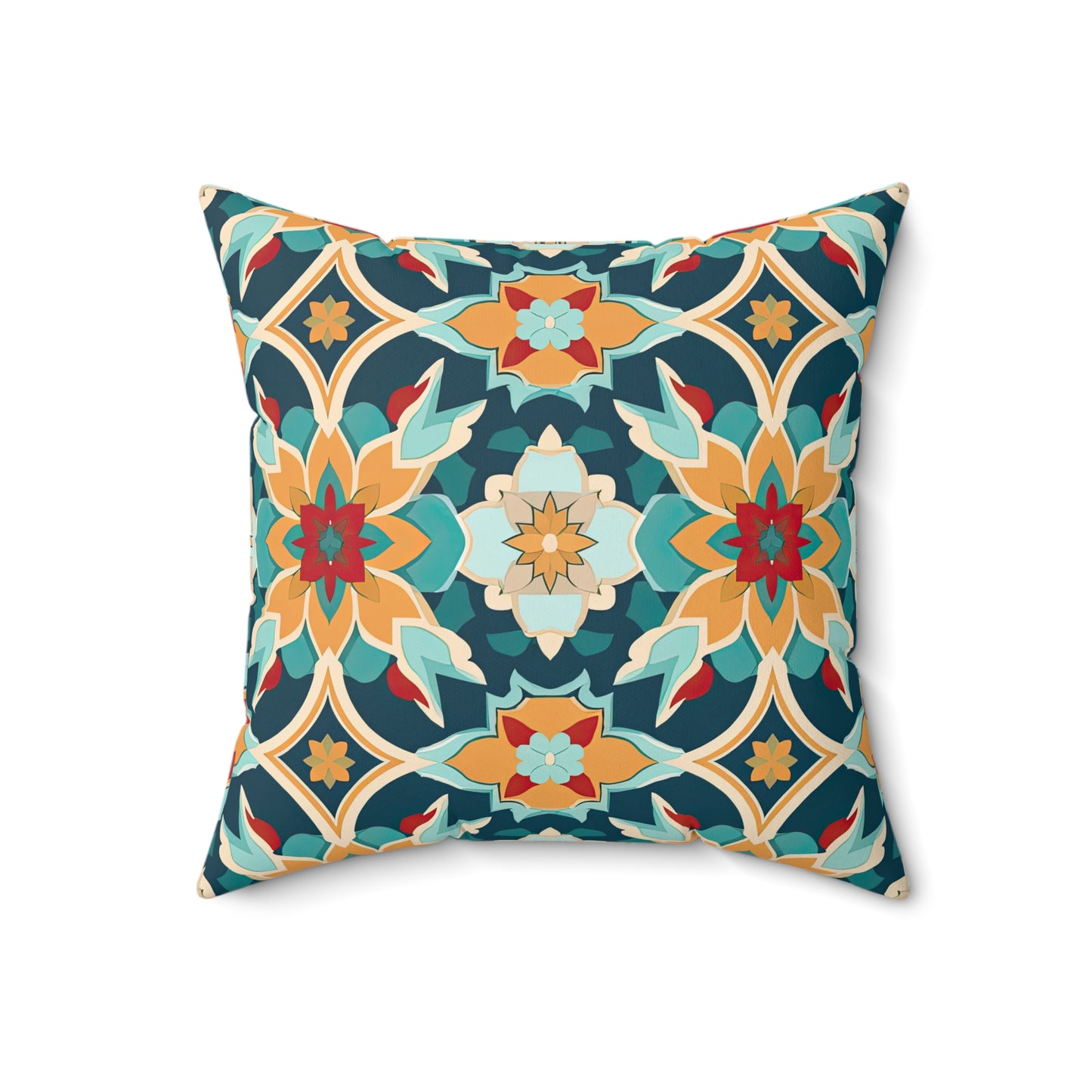 Serenade in Souk. Spun Polyester Square Pillow