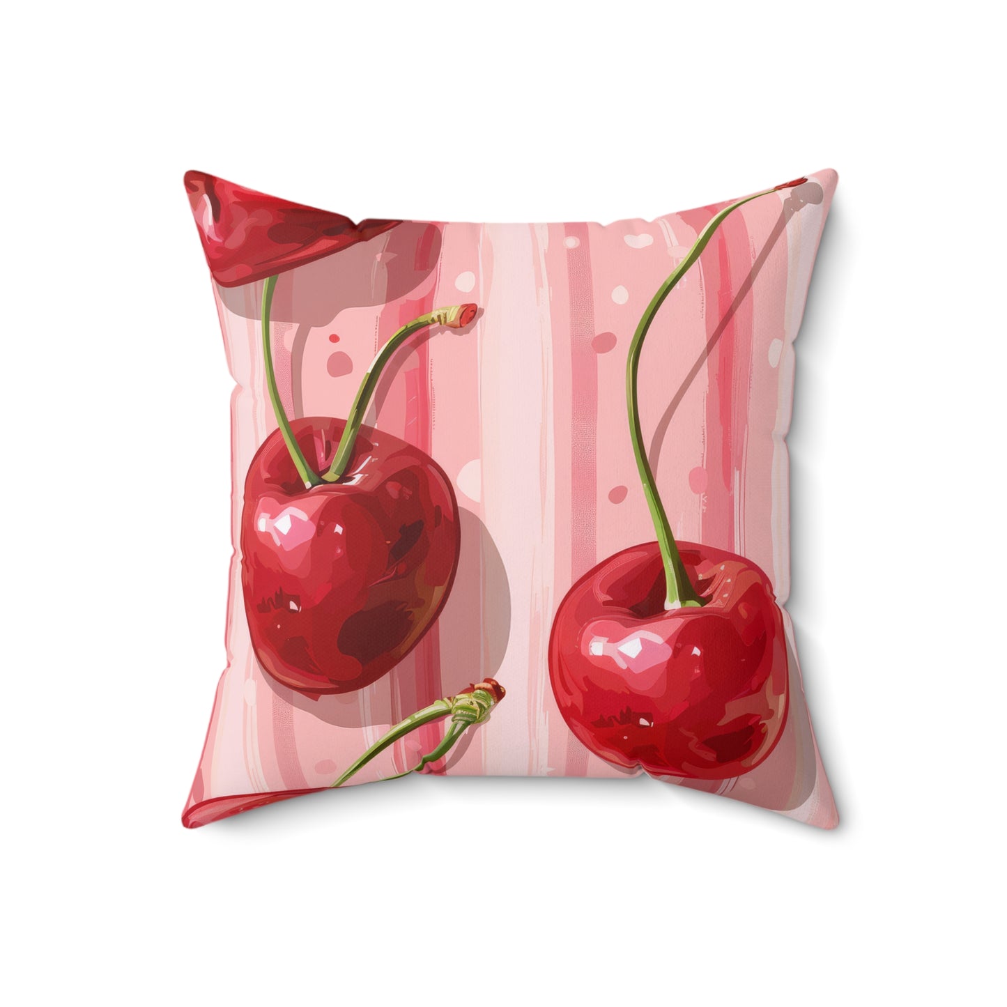Sleek Cherry.- Decorative Spun Polyester Cushion