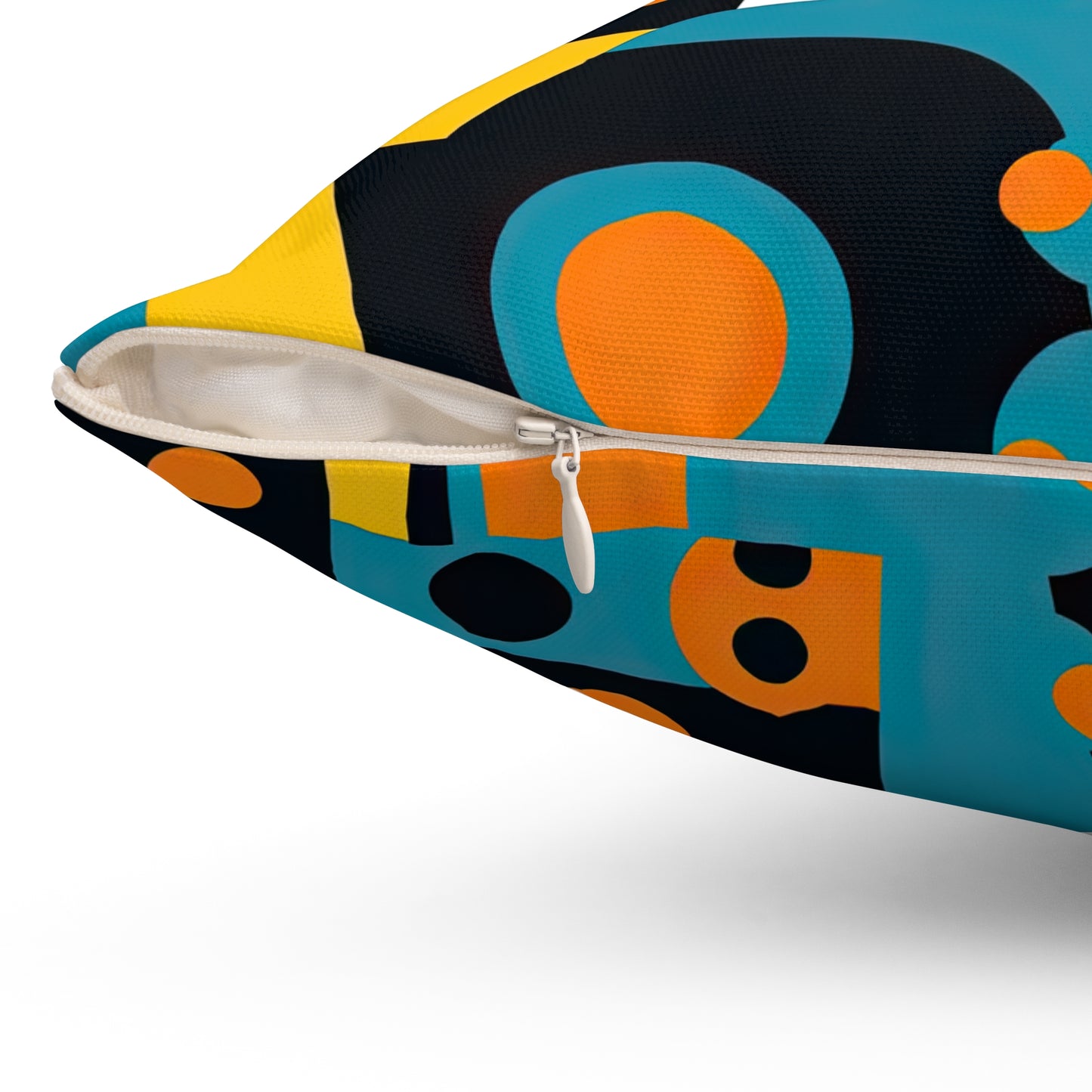 Analog Alchemy. Futuristic Nostalgia Unique Artistic Spun Polyester Square Pillow