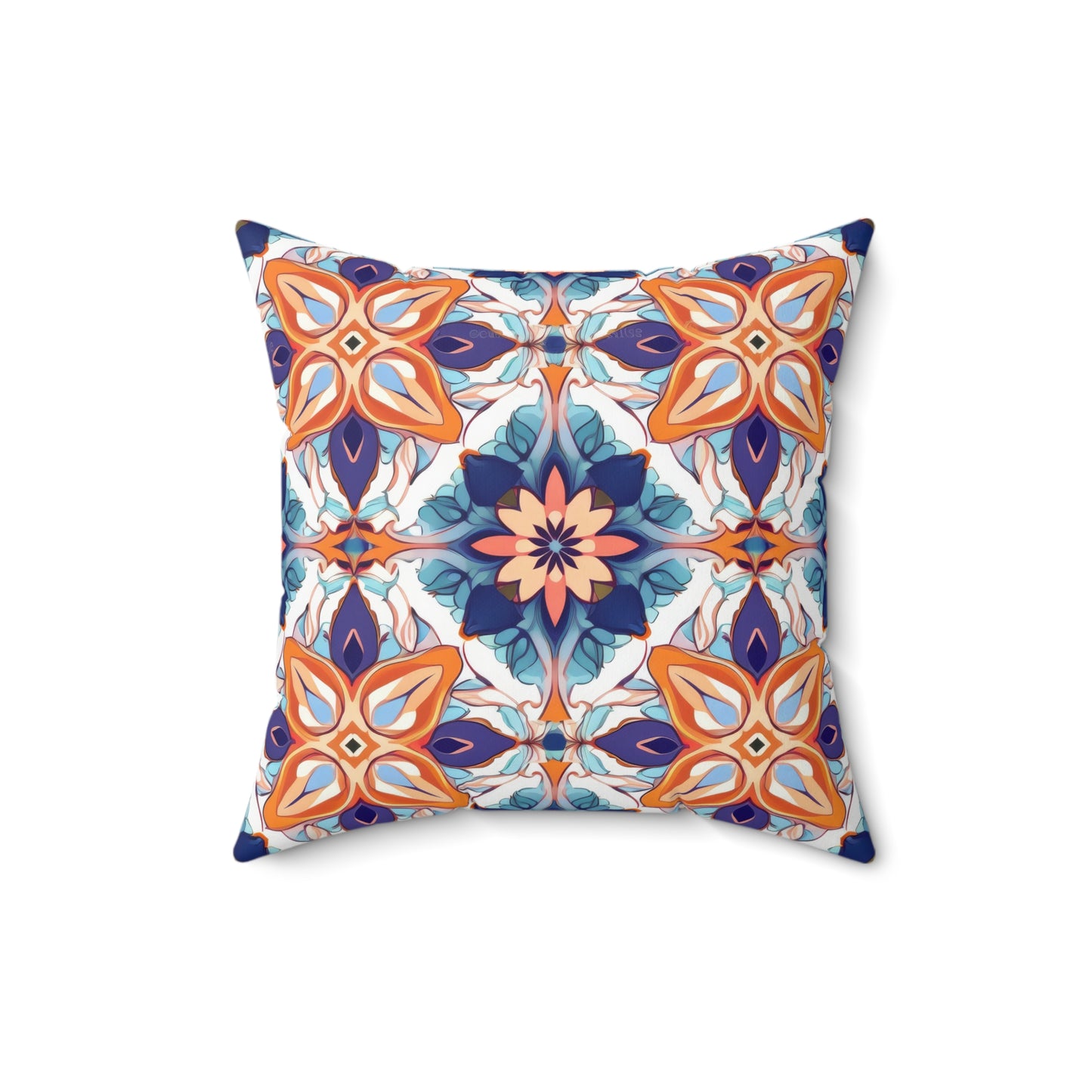 Moroccan Moonlight Sonata . Spun Polyester Square Pillow
