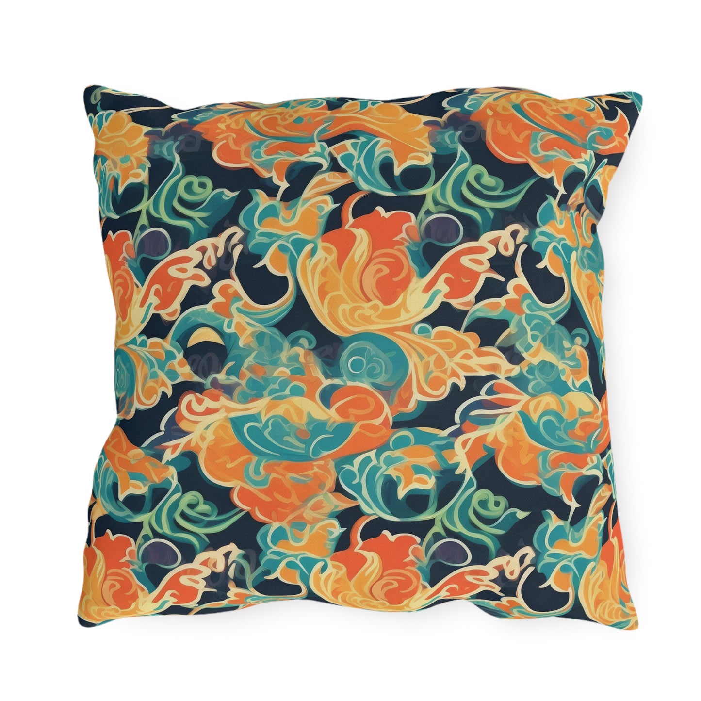 Tangerine Twilight Tapestry .Outdoor Pillows