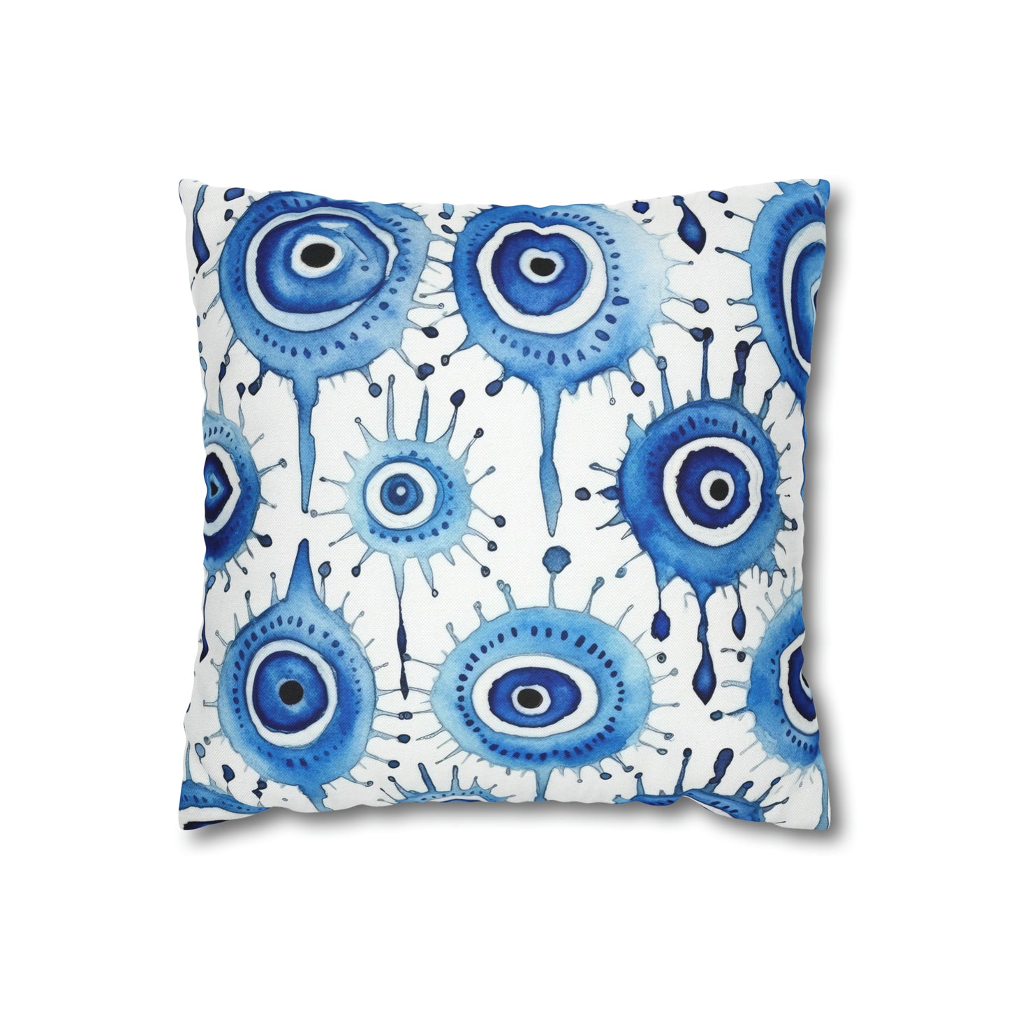 Evil Eye Cry. Spun Polyester Square Pillow Case