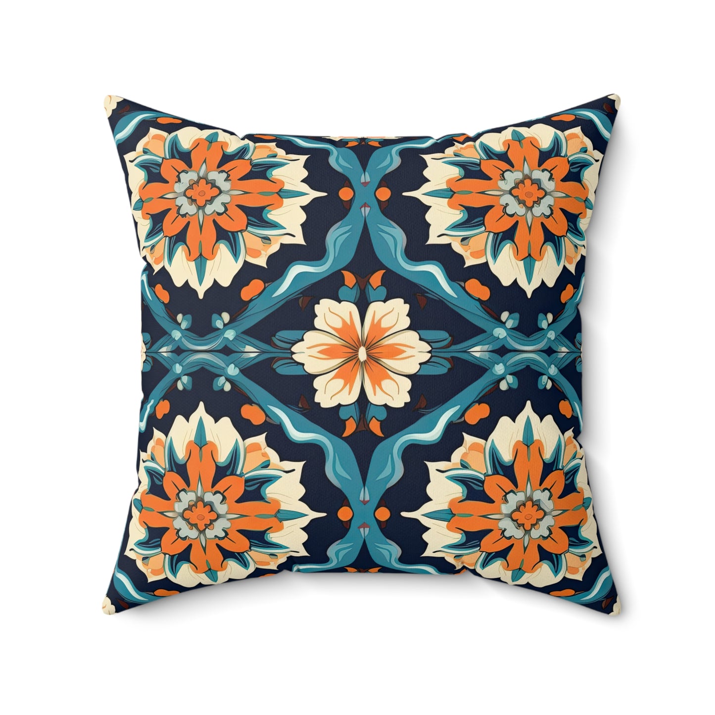 Celestial Carpet Concerto . Spun Polyester Square Pillow