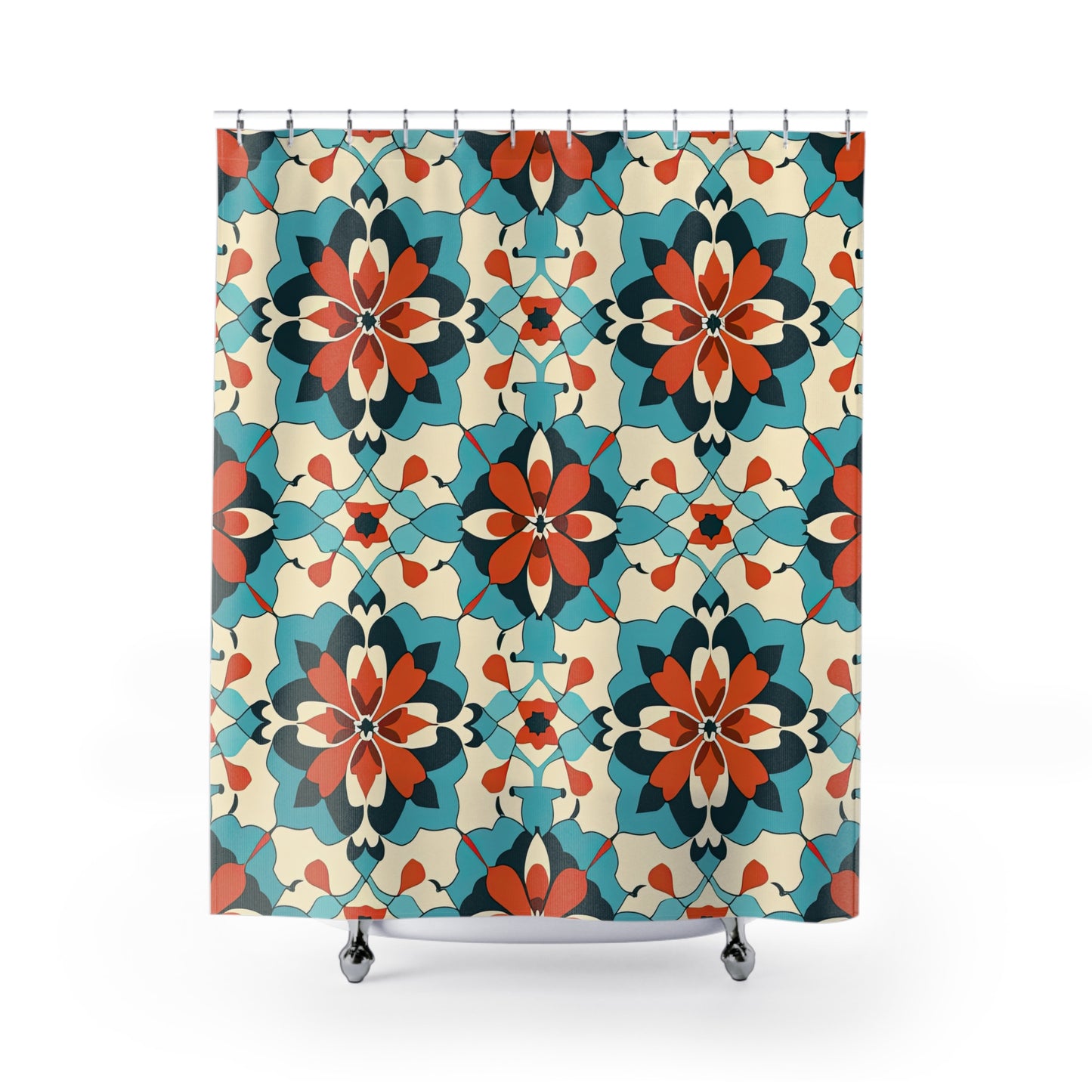 Zellij Zephyr Zenith . Shower Curtains