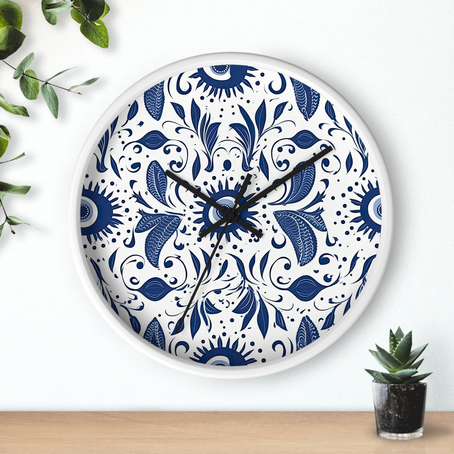 Beholder. Artful Evil Eye Wall Clock – Timekeeping with Protective Meaning