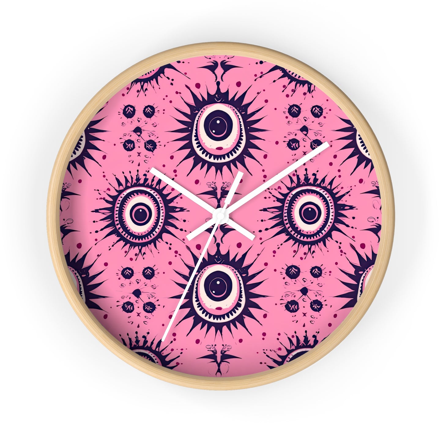 Sinuous Specter.Beholder. Artful Evil Eye Wall Clock – Timekeeping with Protective MeaningWall Clock.