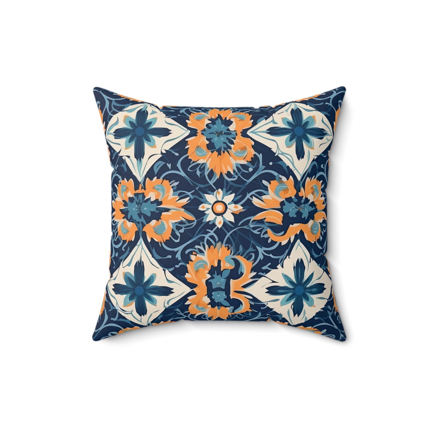 Velvet Veil Vision . Spun Polyester Square Pillow