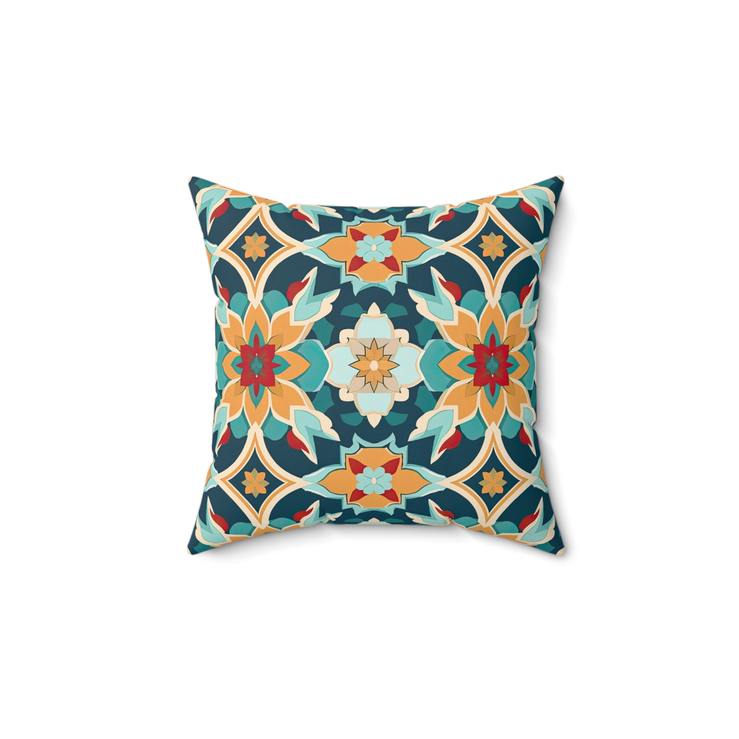 Serenade in Souk. Spun Polyester Square Pillow
