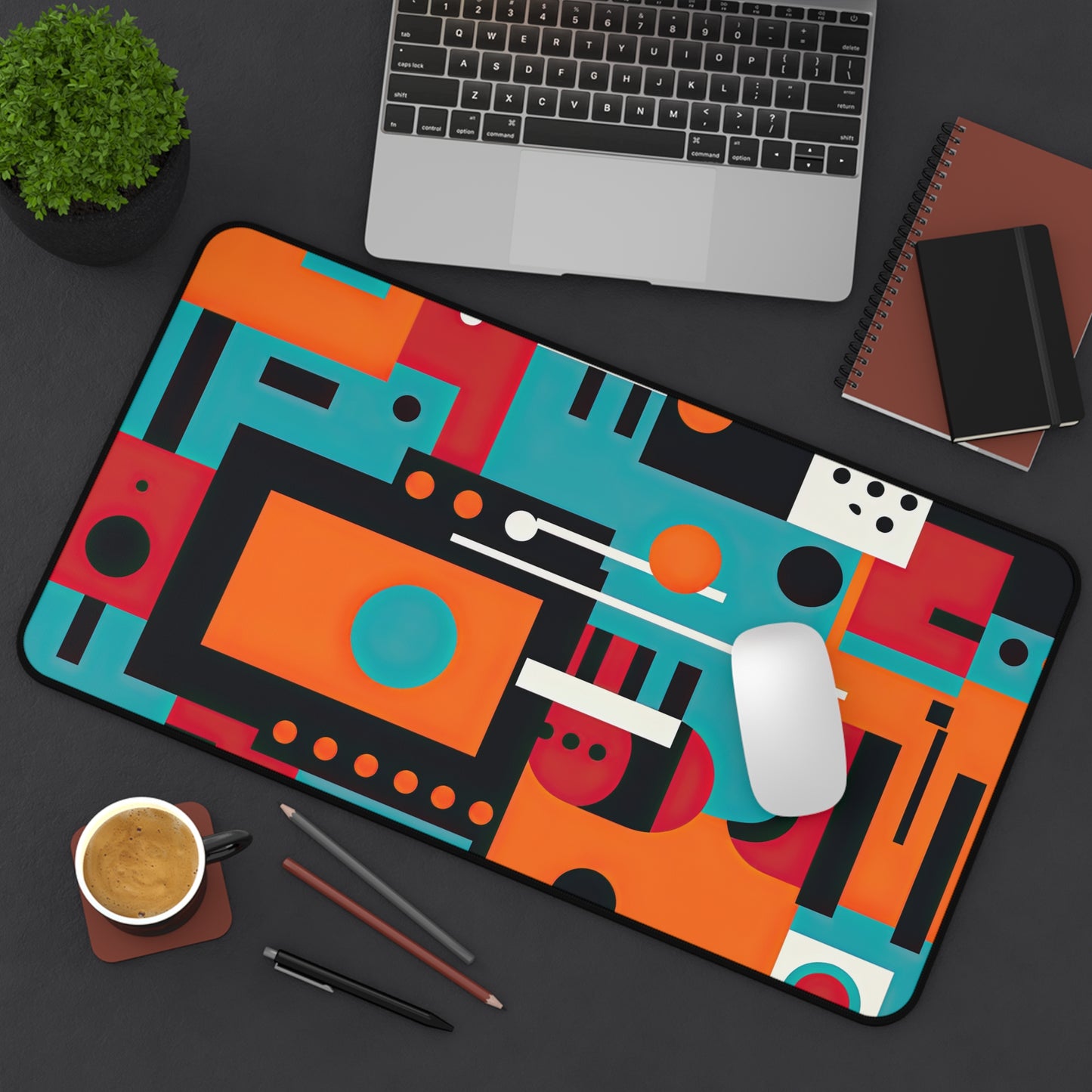 Quantum Reverie . Desk Mat - Stylish Office Organizer