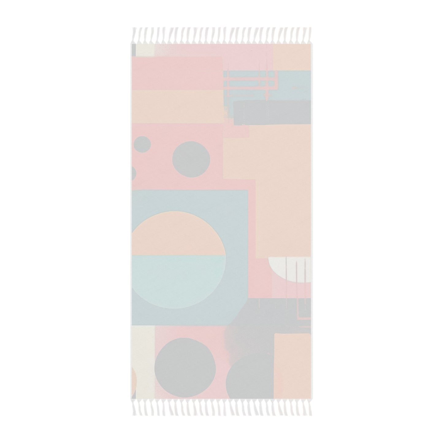 Neon Echoes. Retro Futuristic Boho Beach Cloth.