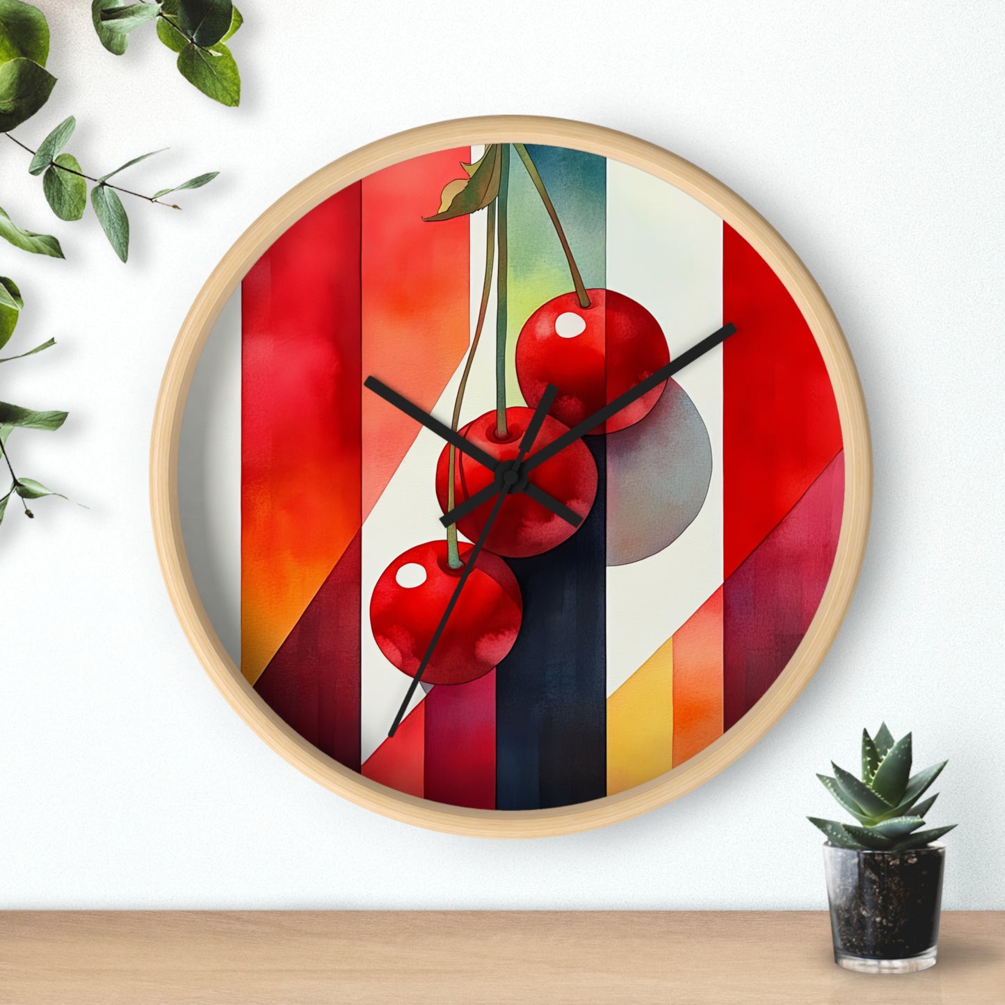 CherryCharm. Wall Clock - Artistic Home Decor