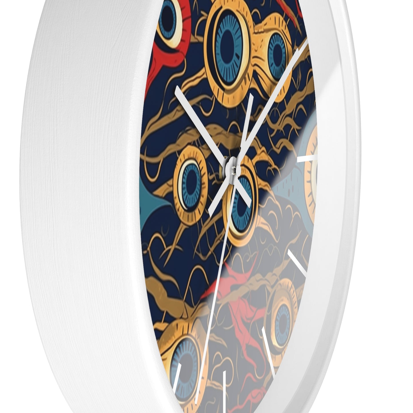 Mystical Malevolence. Beholder. Artful Evil Eye Wall Clock – Timekeeping with Protective Meaning. Wall Clock.