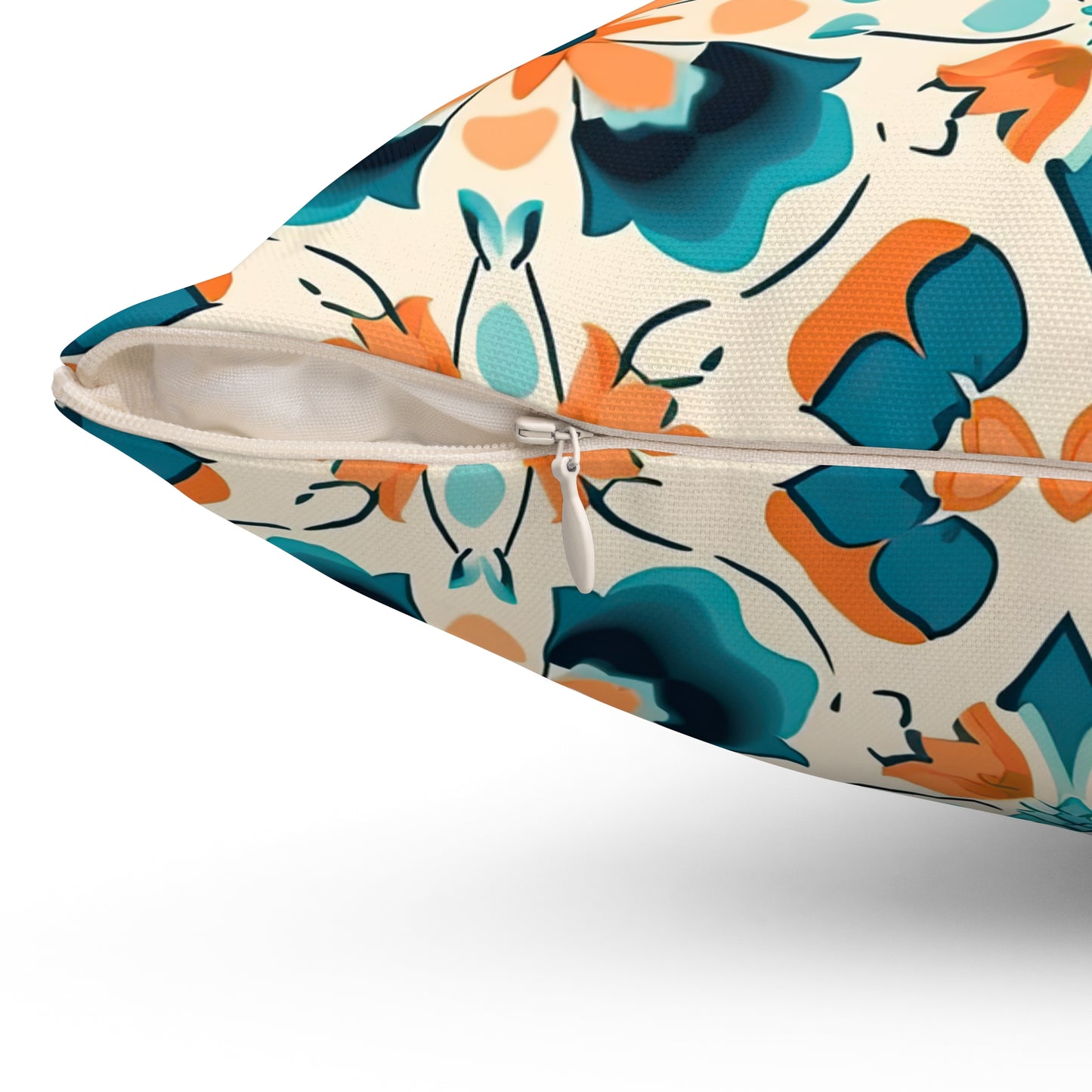 Meditative Medina Montage . Spun Polyester Square Pillow