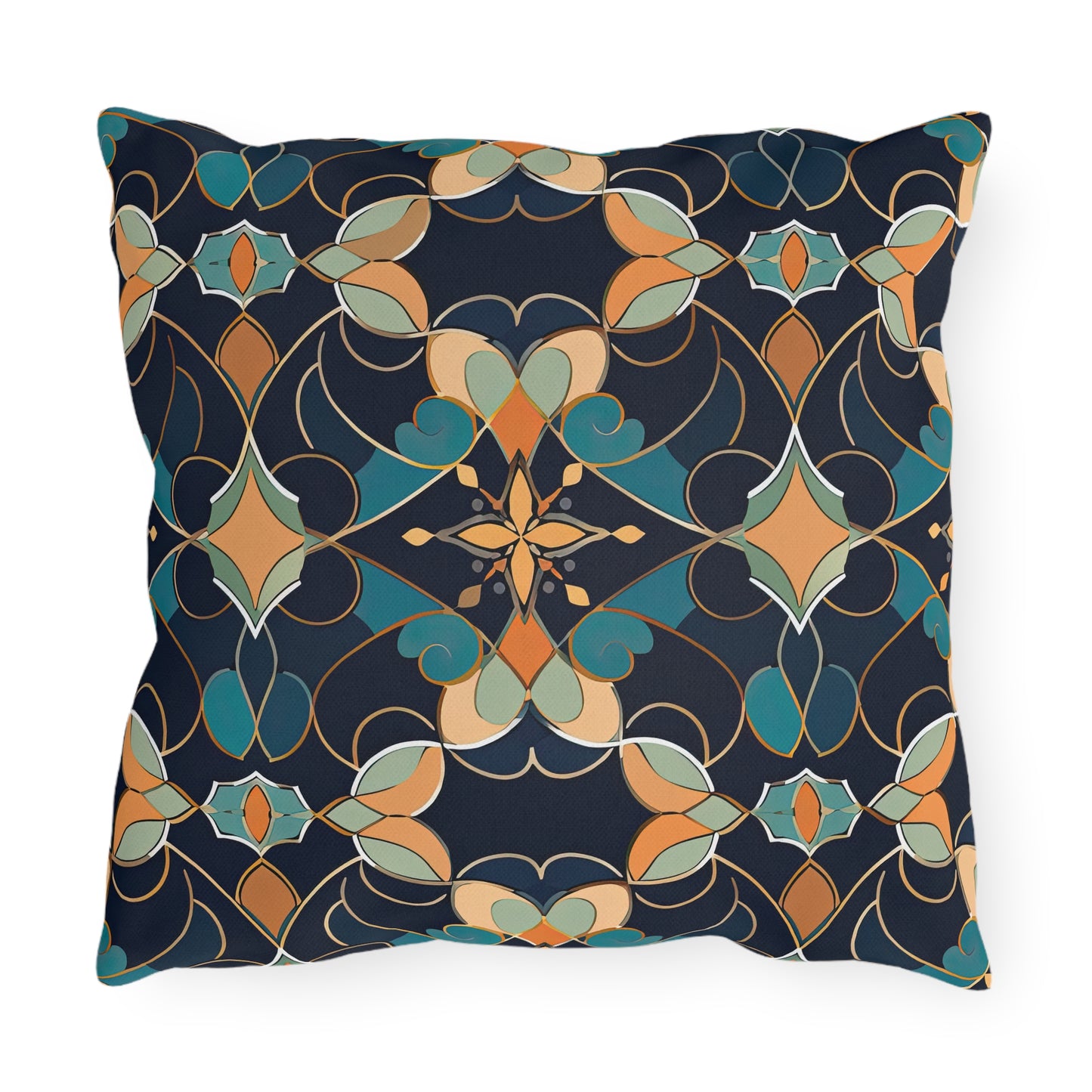 Moroccan Midnight . Outdoor Pillows