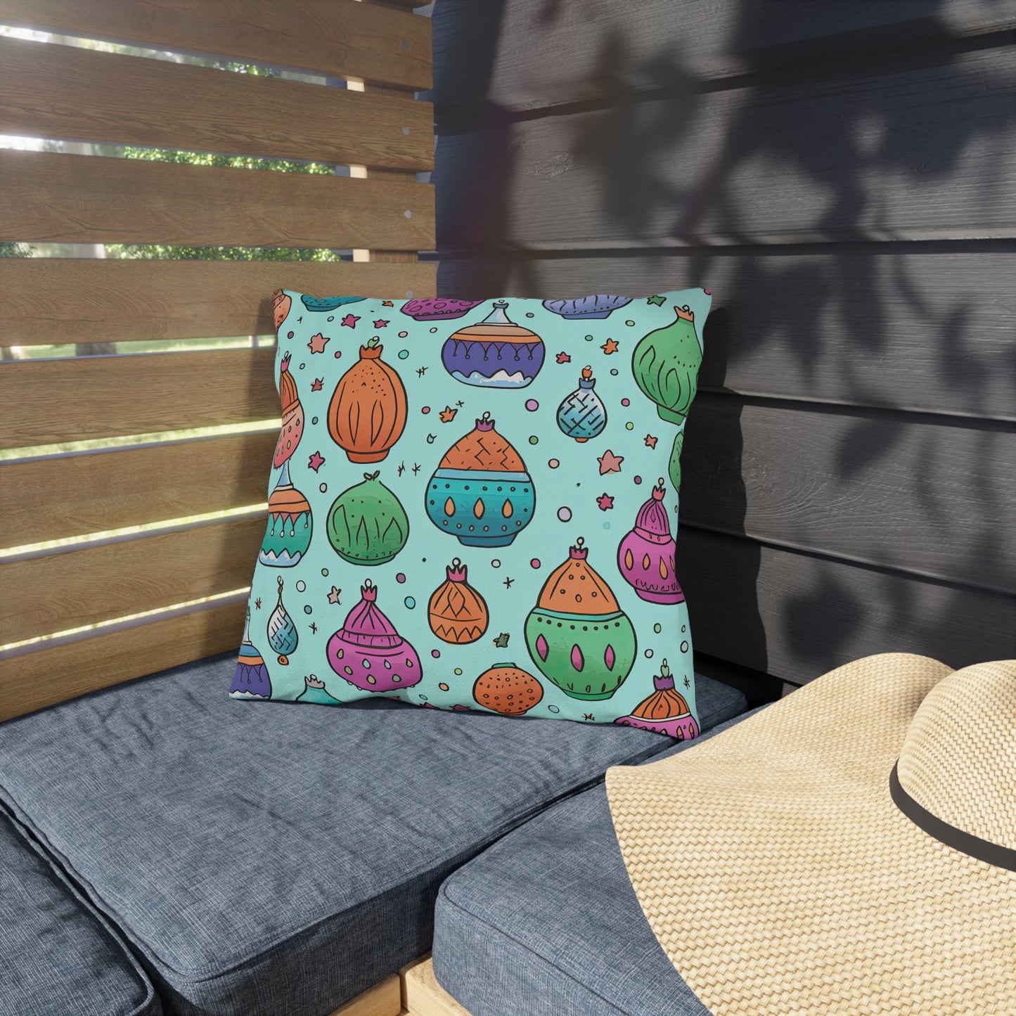 Serenade in Souk . Outdoor Pillows