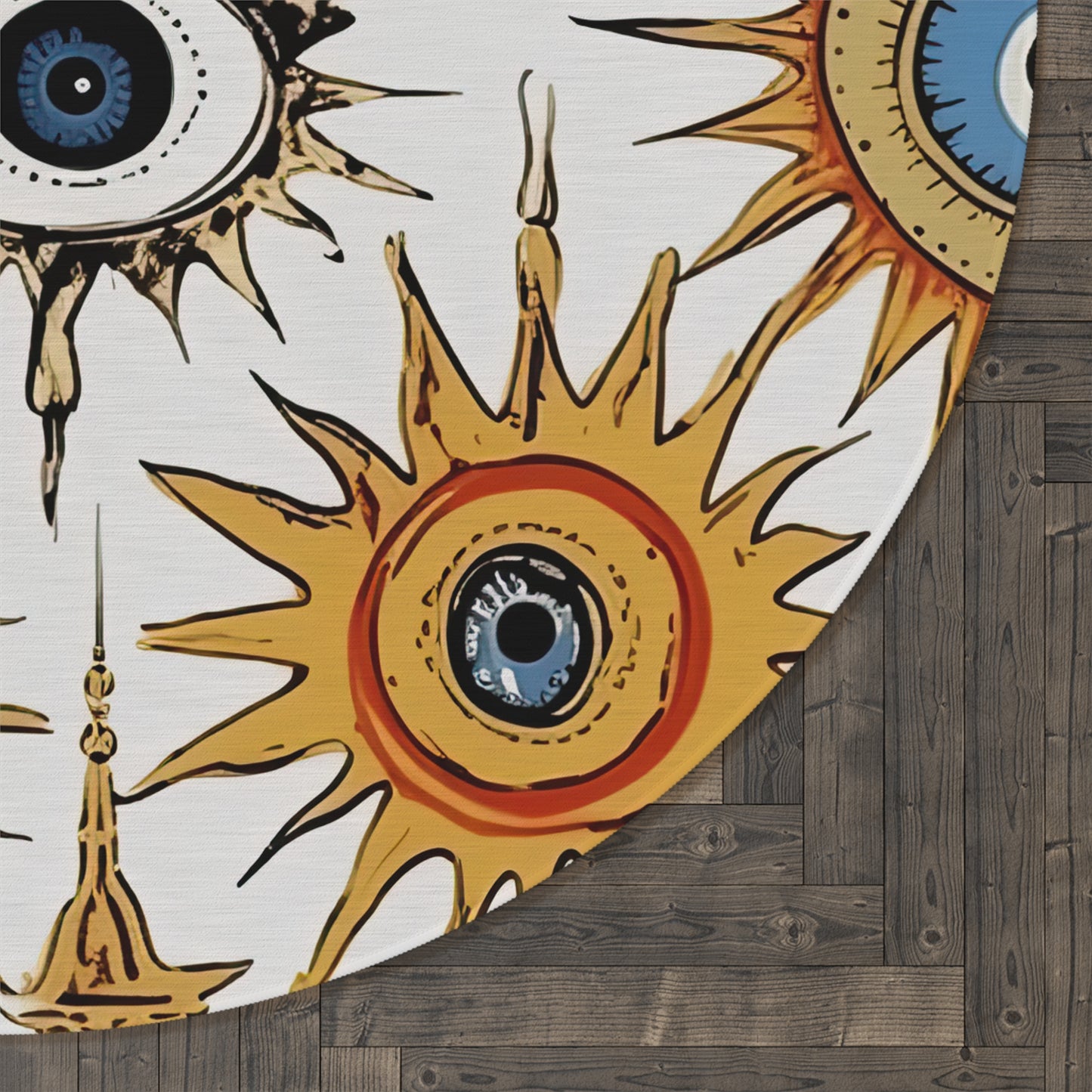 Ethereal Eyeful. Round Rug