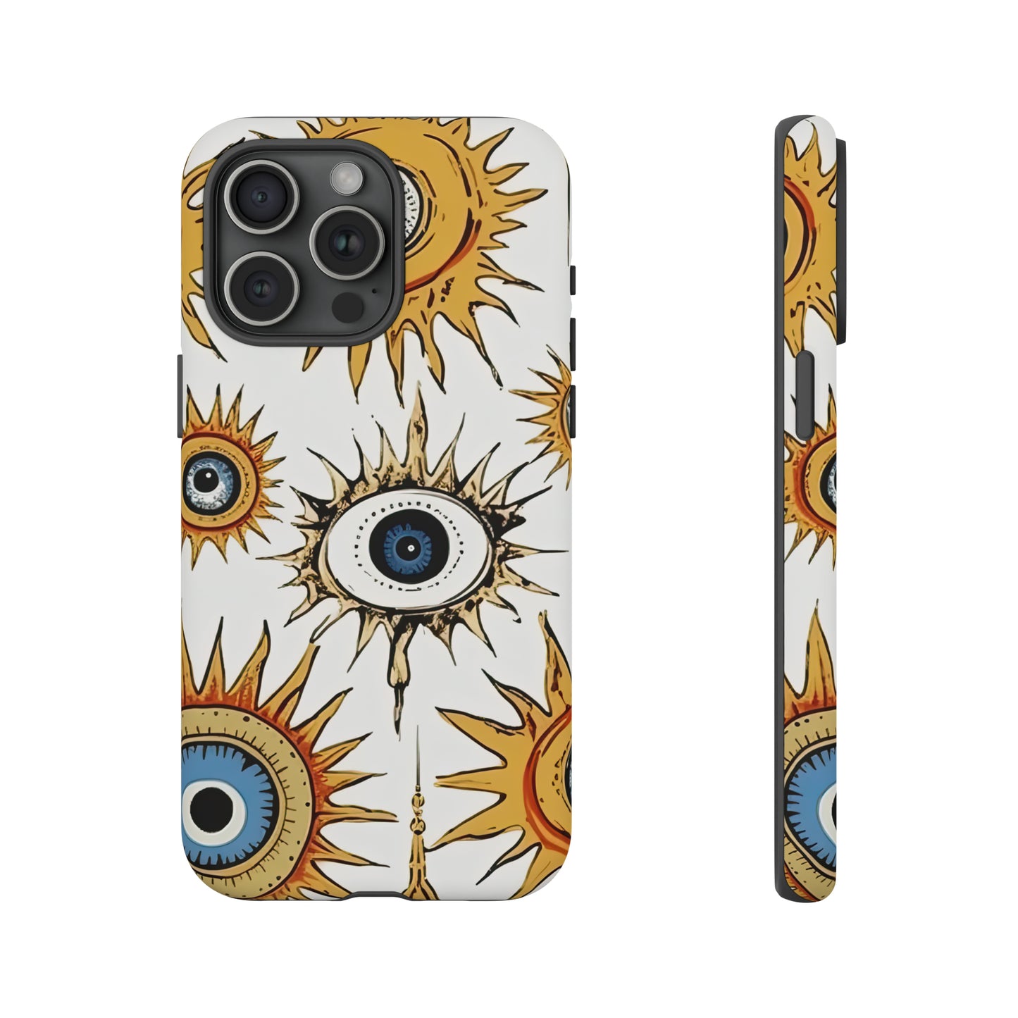 Ethereal Eyeful. Evil eye Inspired phone case. – Artistic Expression Meets ProtectionTough Case