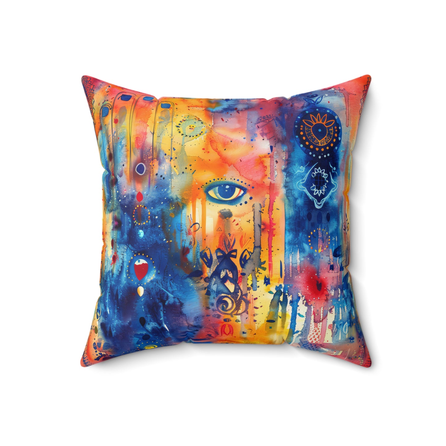 Rainbow Shield. Decorative Spun Polyester Cushion