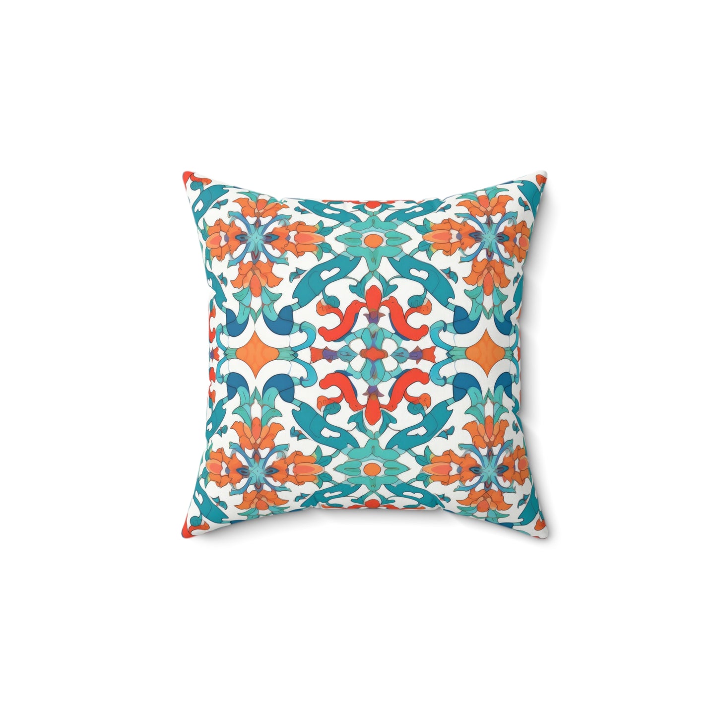 Spice Route Sonata. Spun Polyester Square Pillow