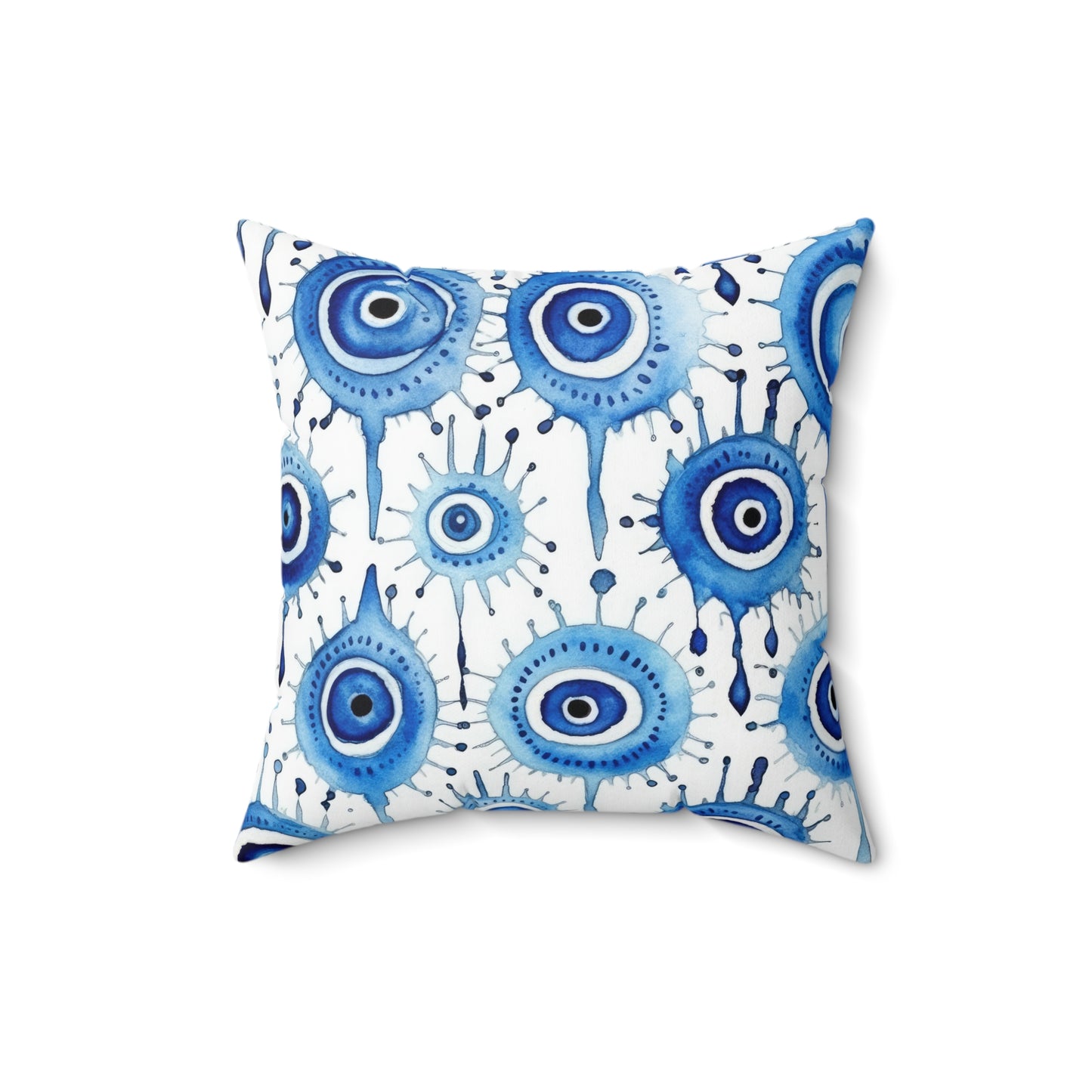 Evil Eye Cry. Spun Polyester Square Pillow
