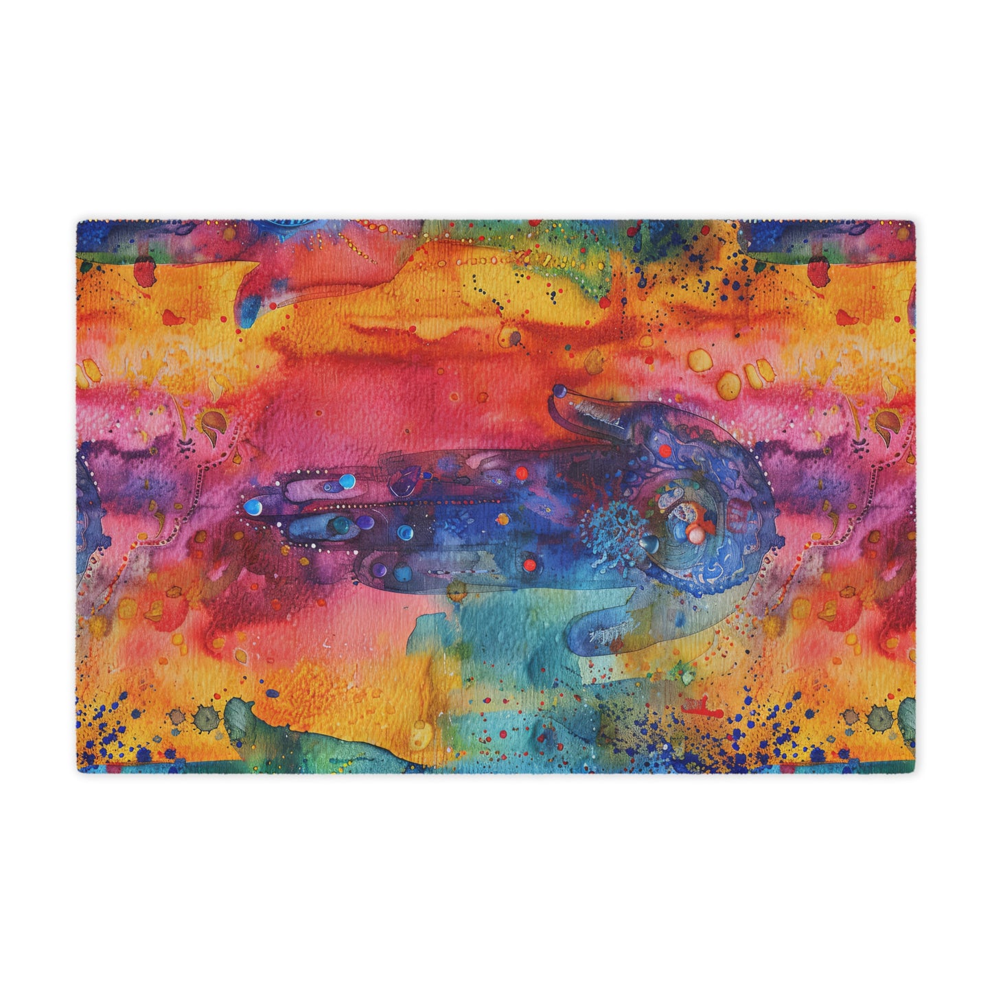 Hamsa Dreamscape. Cozy Artistic Microfiber Blanket.