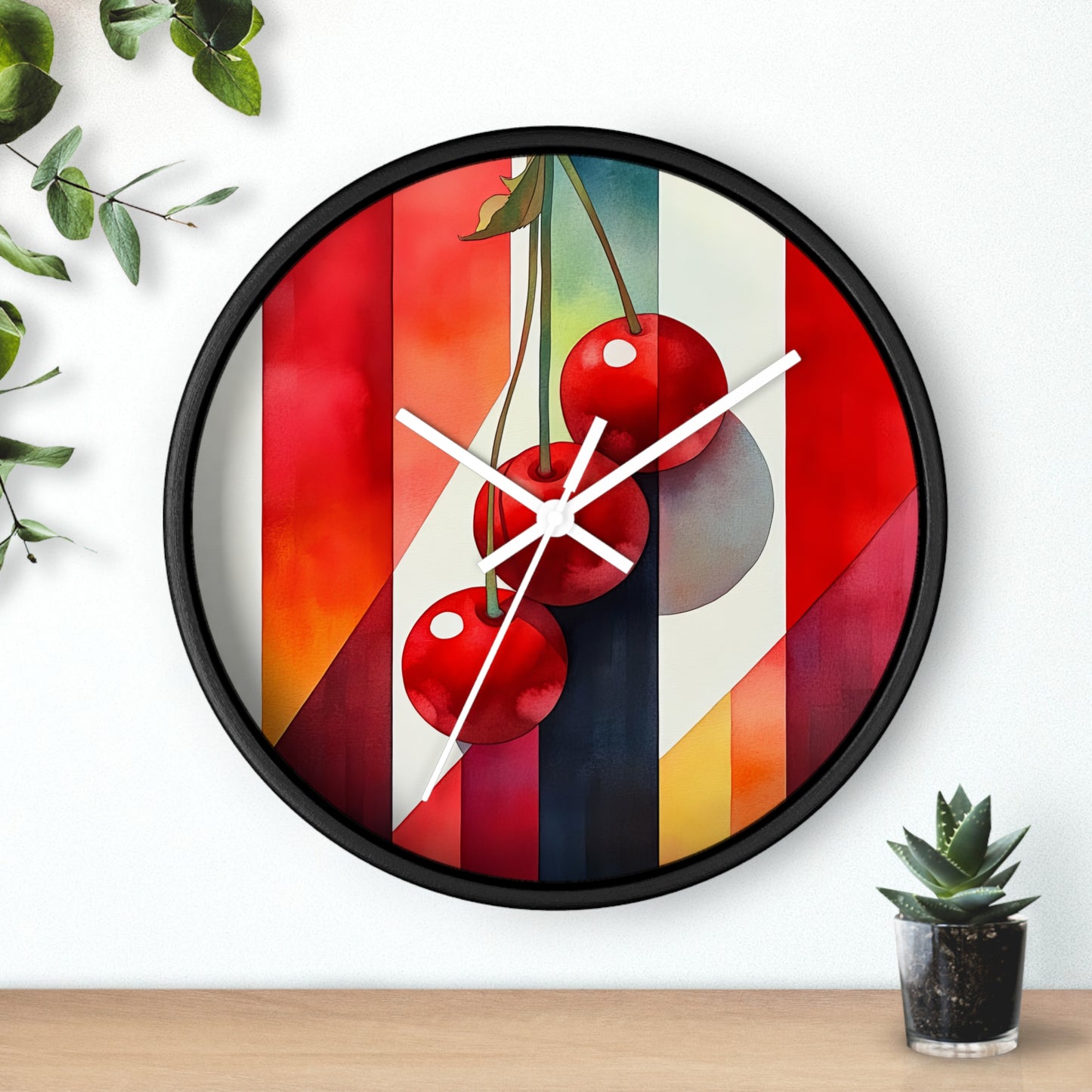 CherryCharm. Wall Clock - Artistic Home Decor