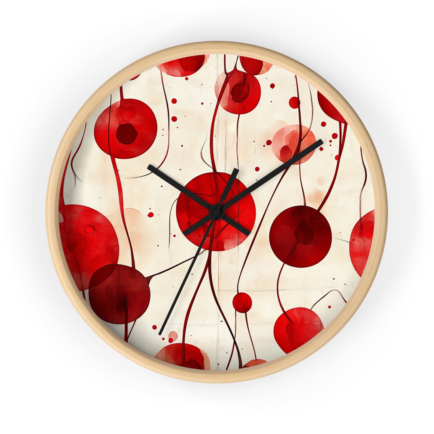 Vintage Cherry Wall Clock - Artistic Home Decor