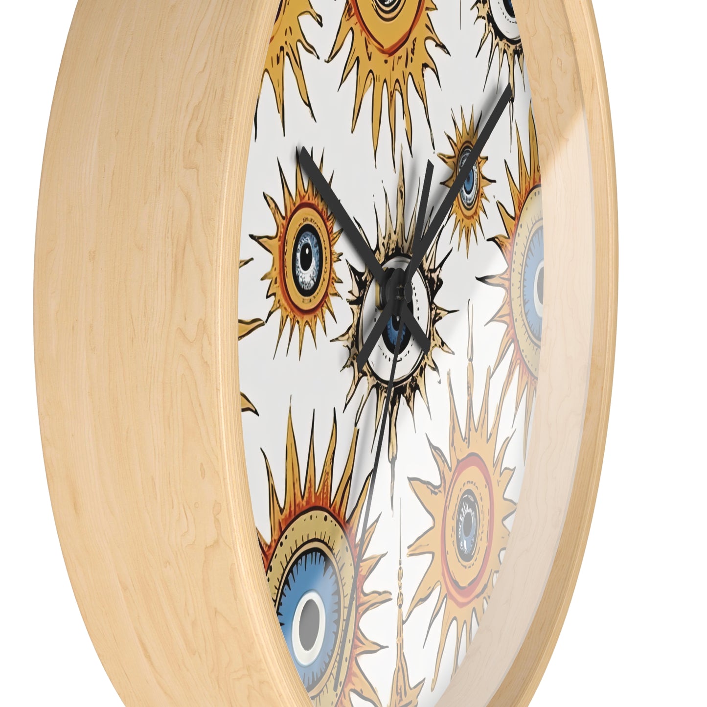Ethereal Eyeful. Artful Evil Eye Wall Clock – Timekeeping with Protective Meaning. Wall Clock.