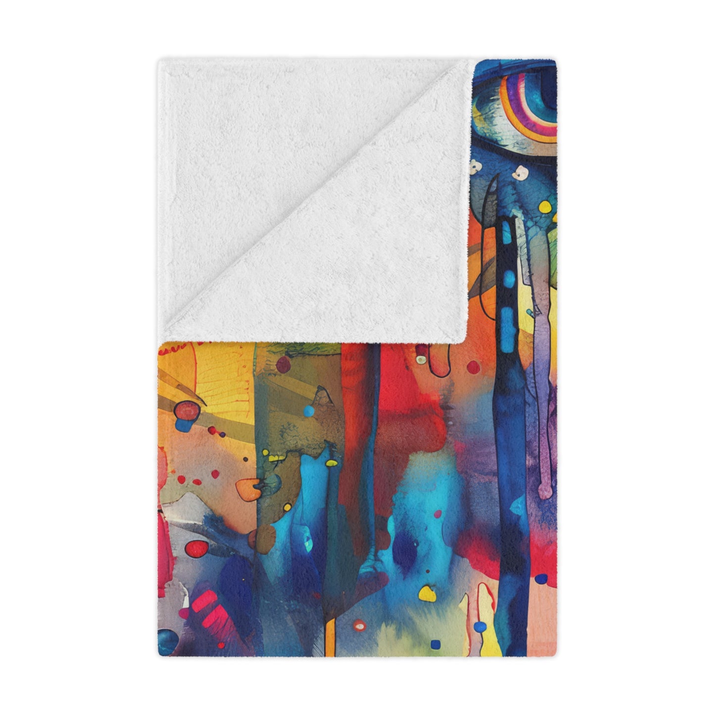 Hamsa Jewelburst. Cozy Artistic Microfiber Blanket.